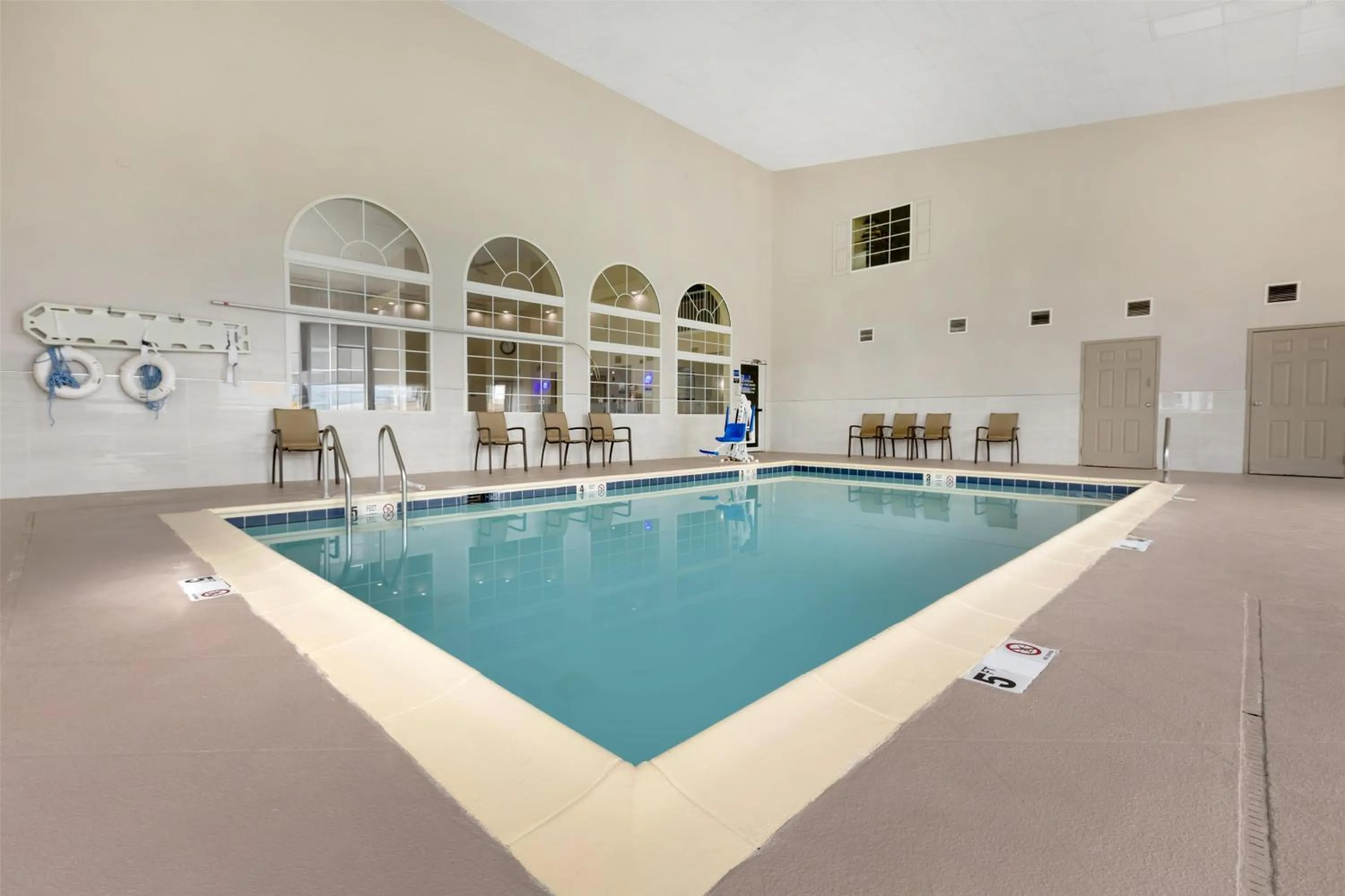 Pool view in Best Western Cooperstown