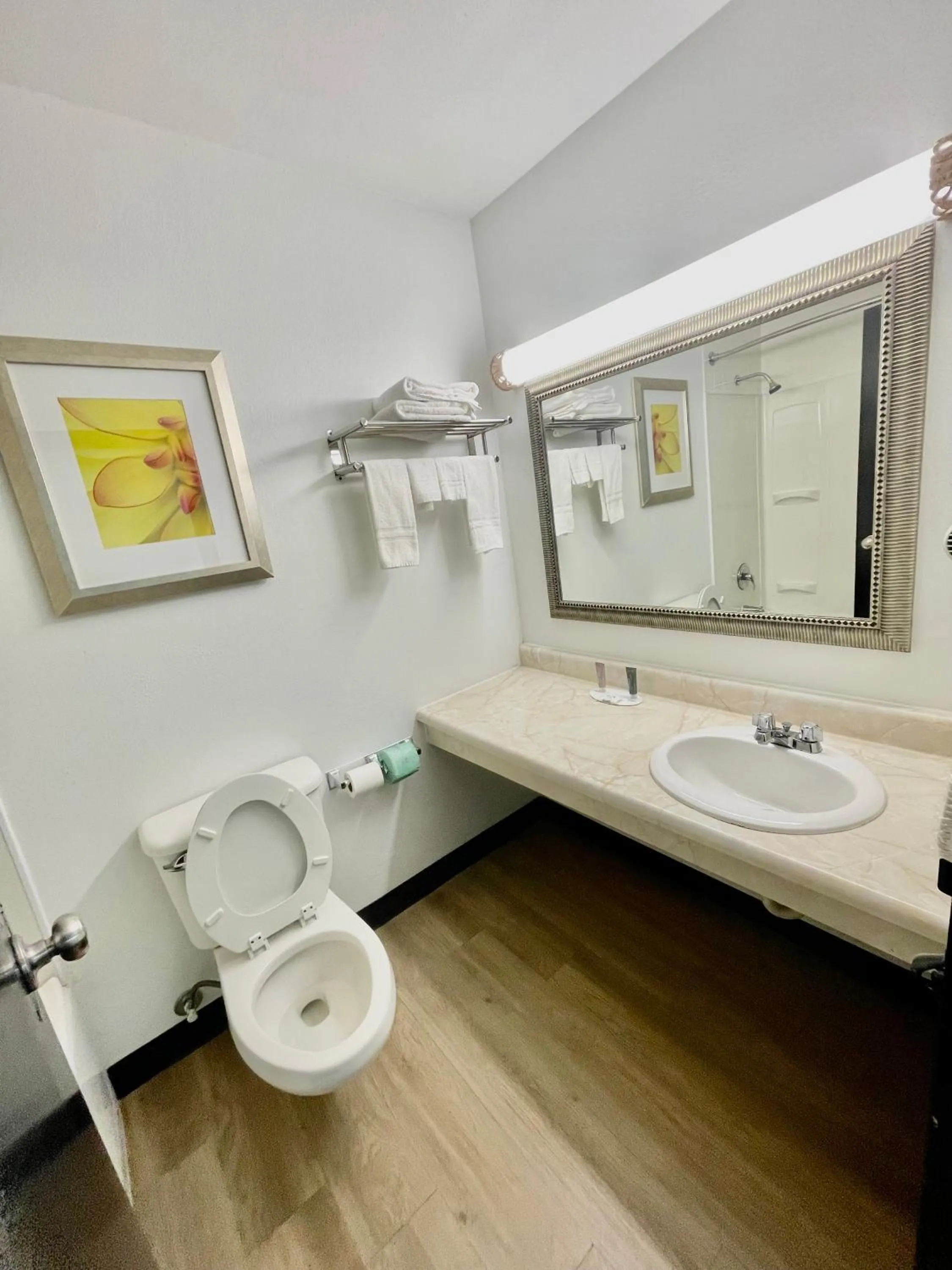 Bathroom in Days Inn by Wyndham Erie