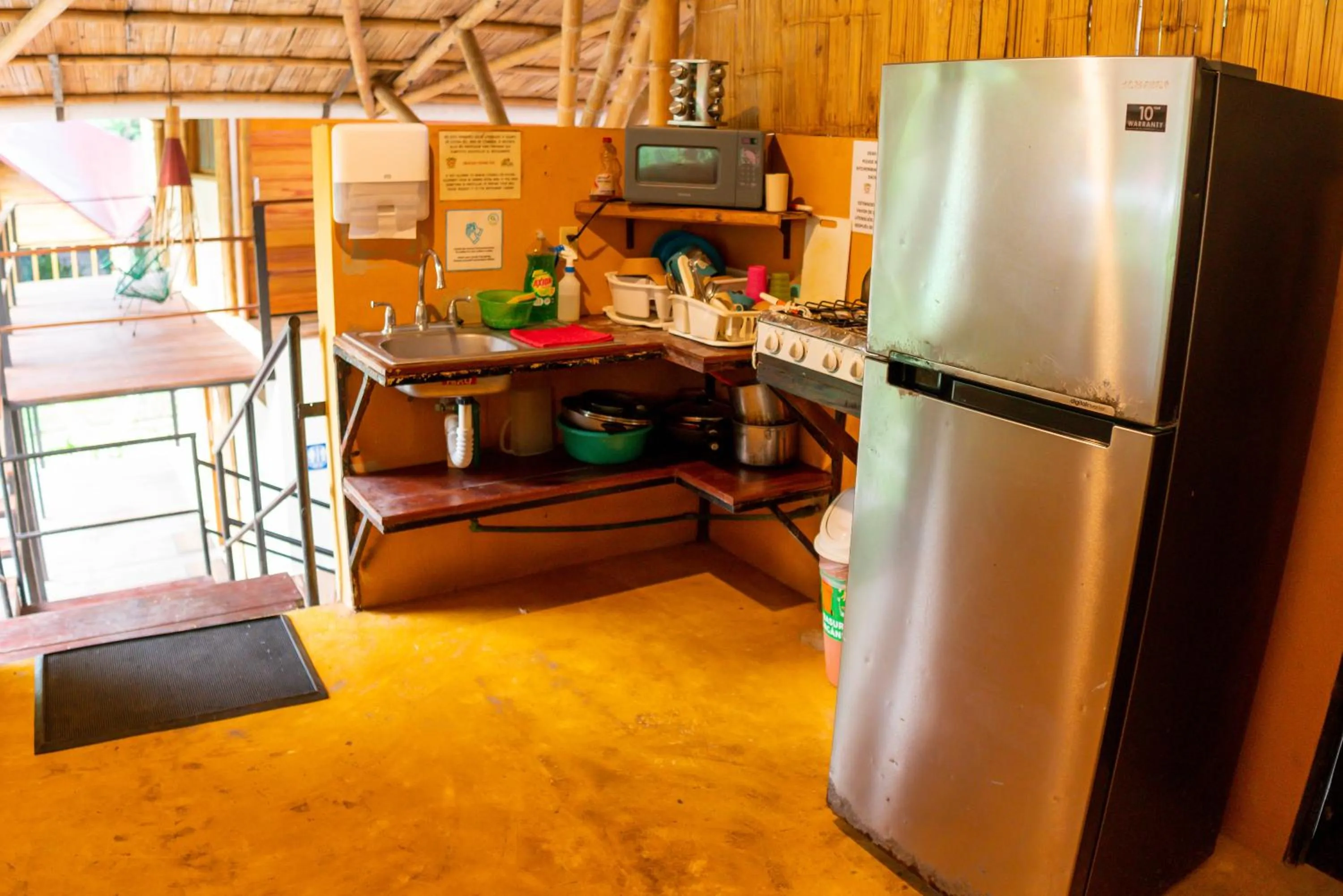 Kitchen or kitchenette in Cabañas Kin Balam Palenque