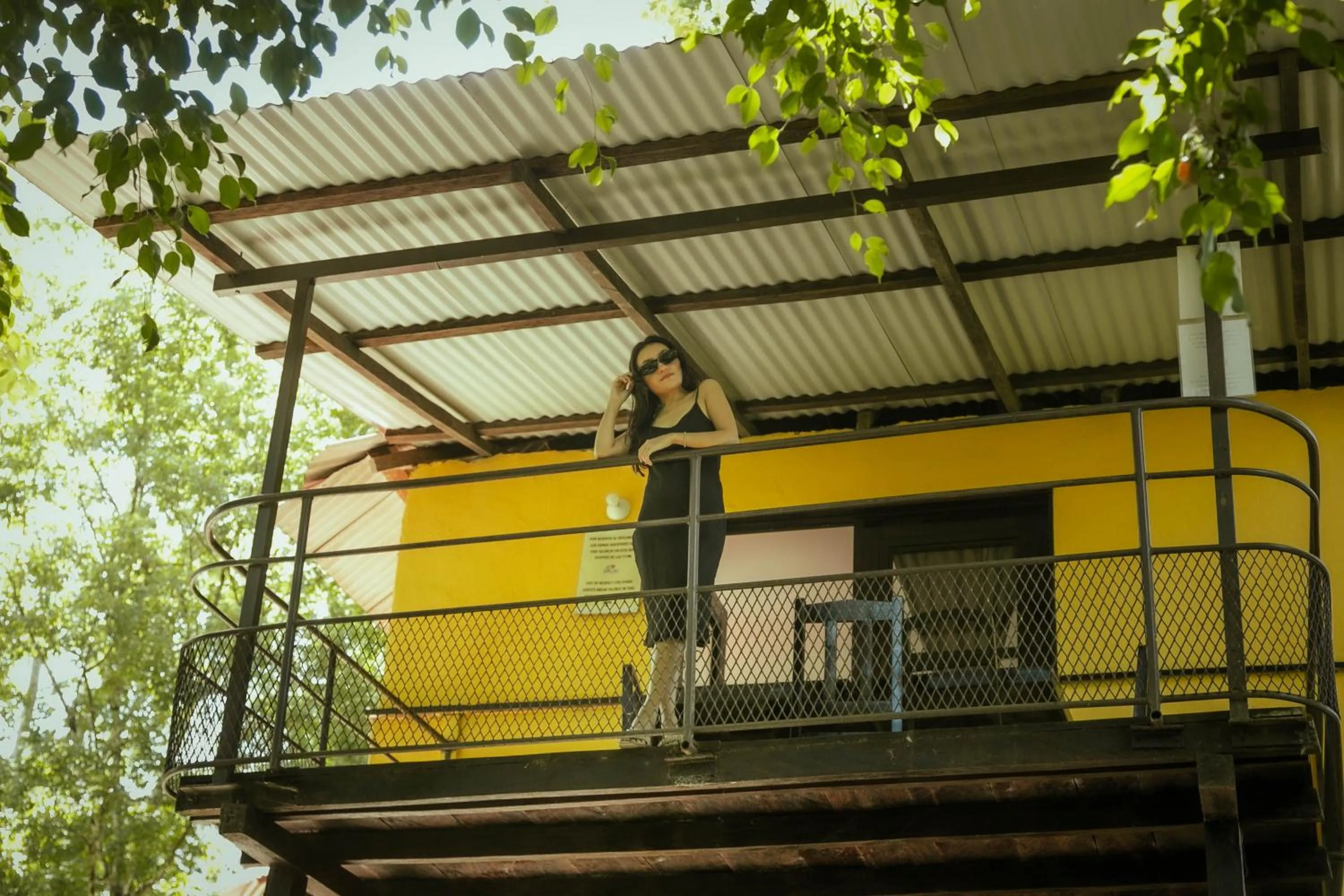 Balcony/Terrace in Cabañas Kin Balam Palenque