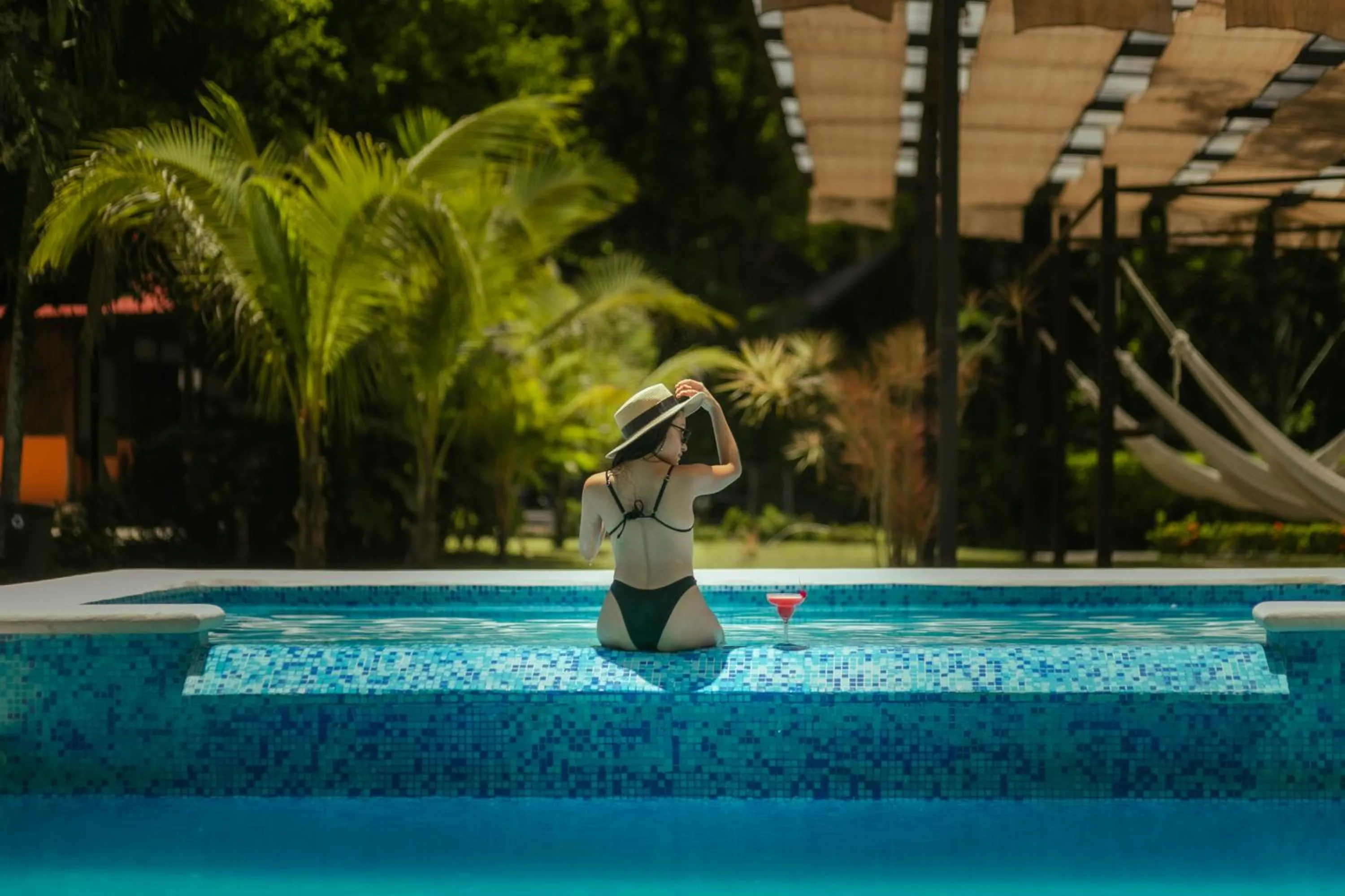 Garden in Cabañas Kin Balam Palenque