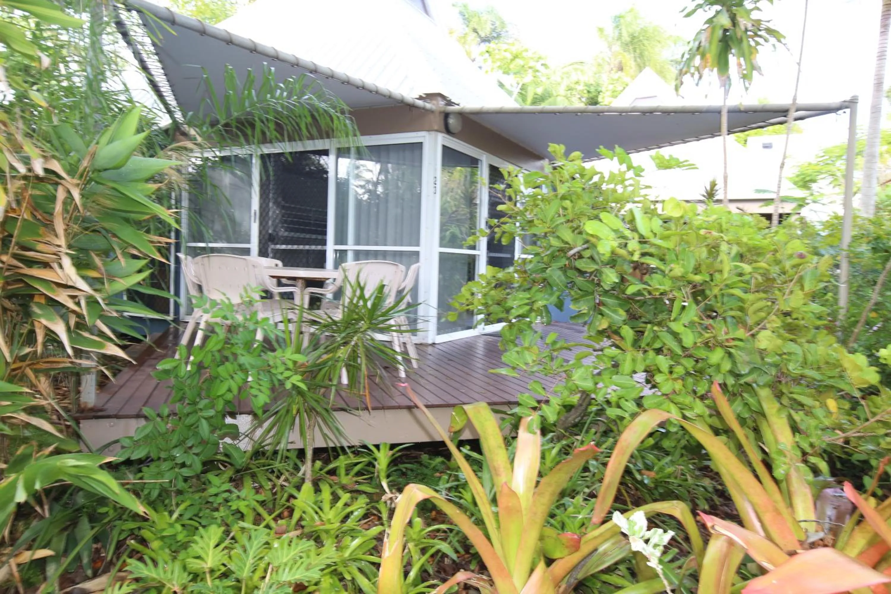 Patio in Kellys Beach Resort