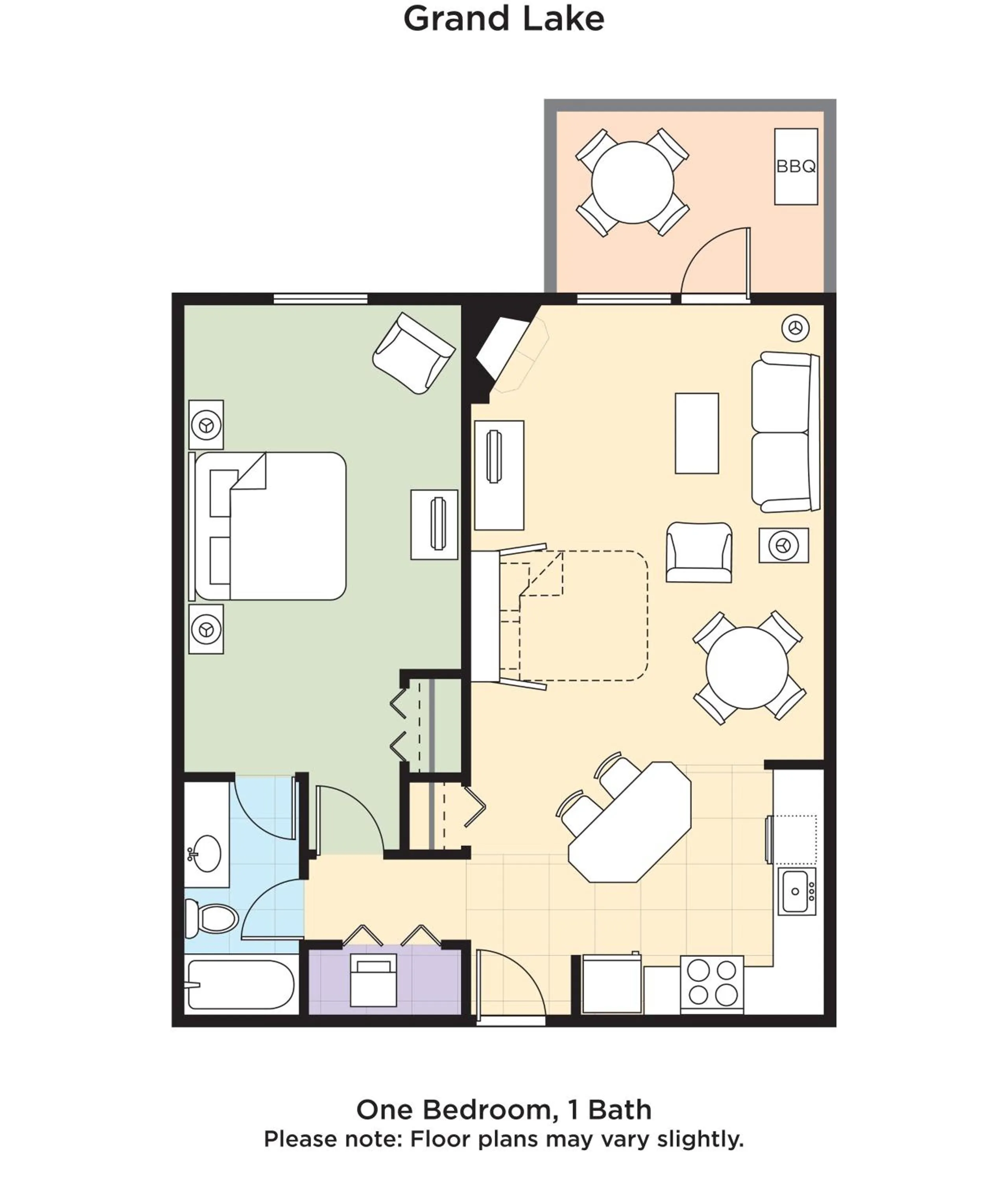 Floor plan in WorldMark Grand Lake
