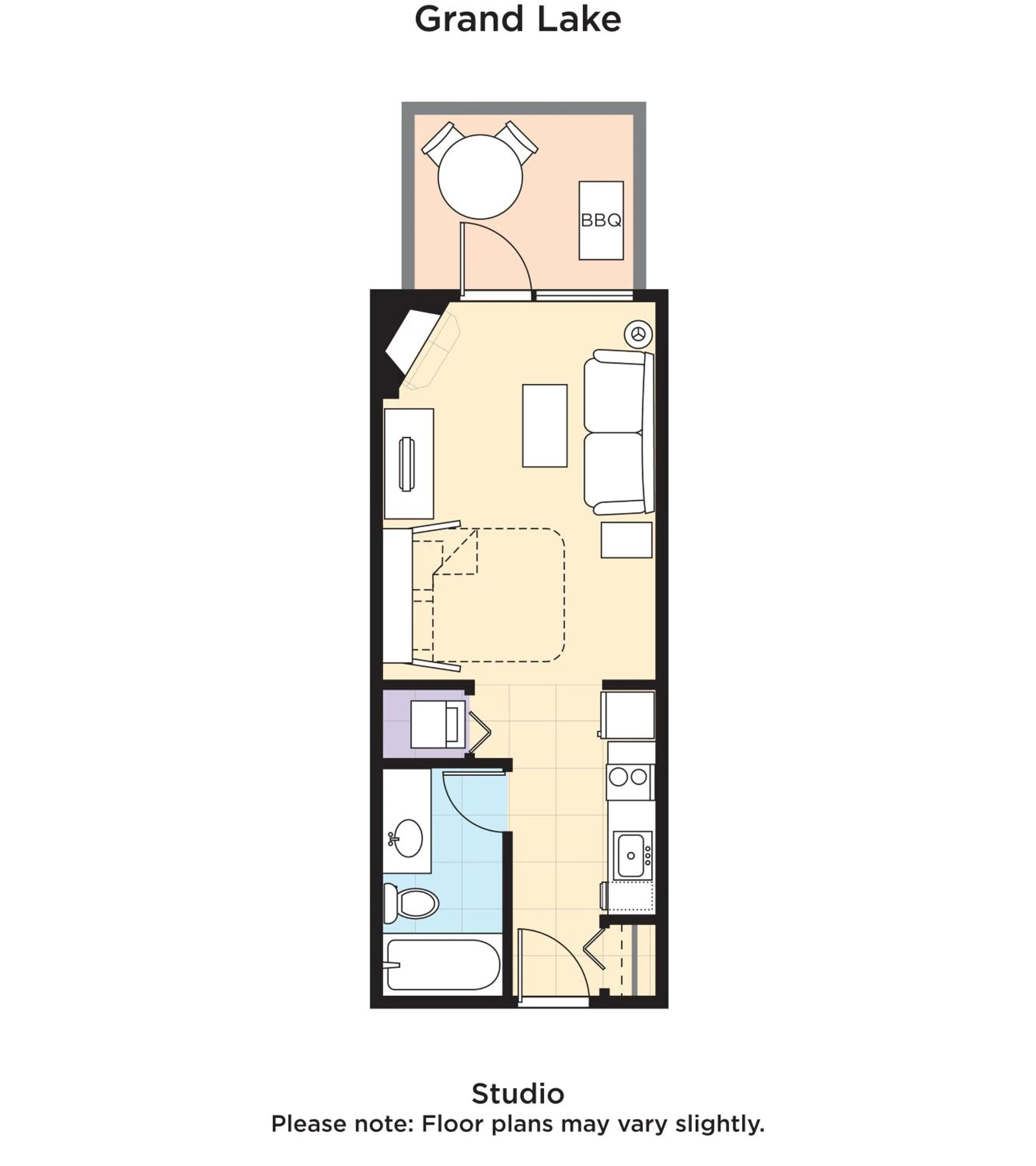 Floor plan in WorldMark Grand Lake