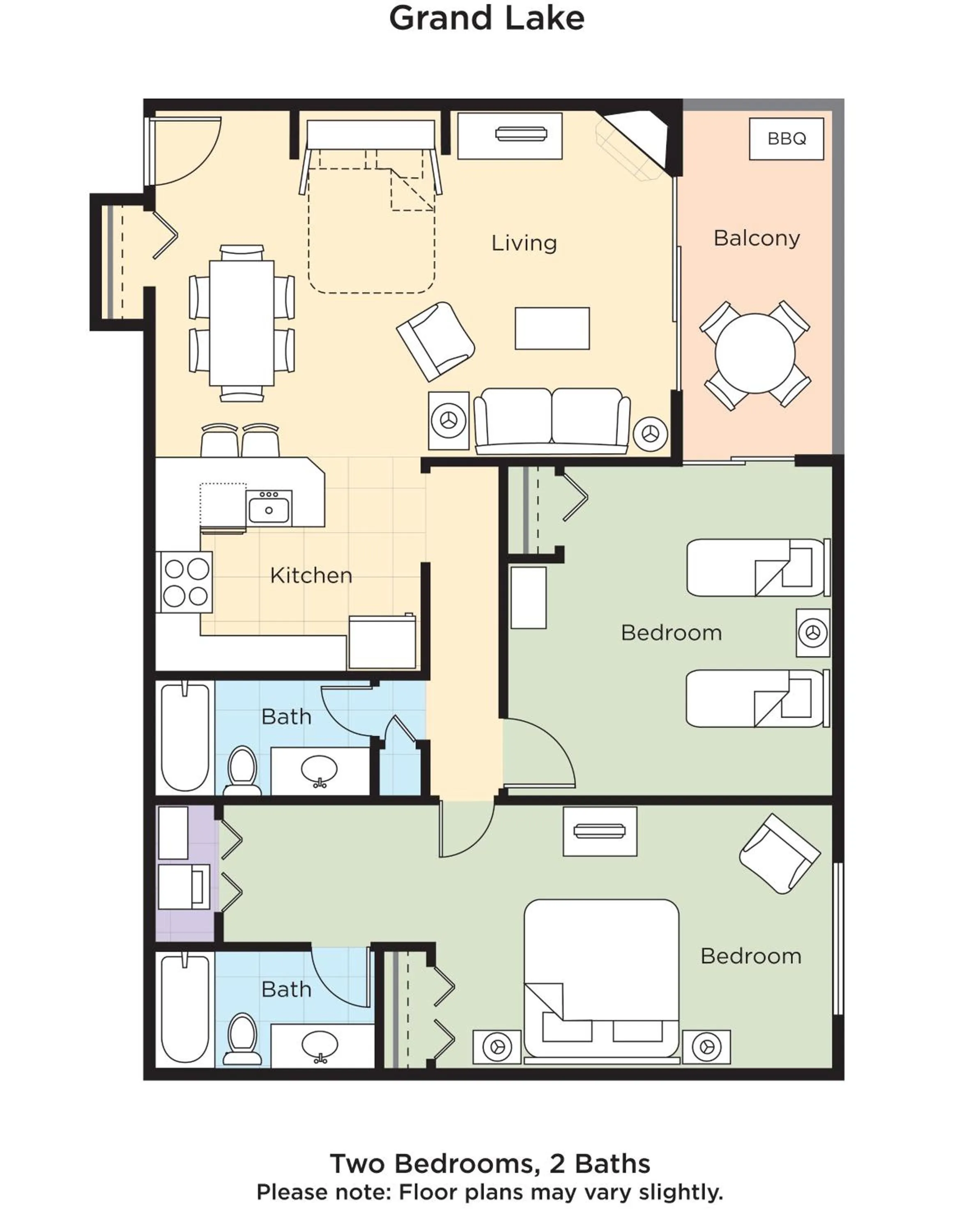 Floor plan in WorldMark Grand Lake