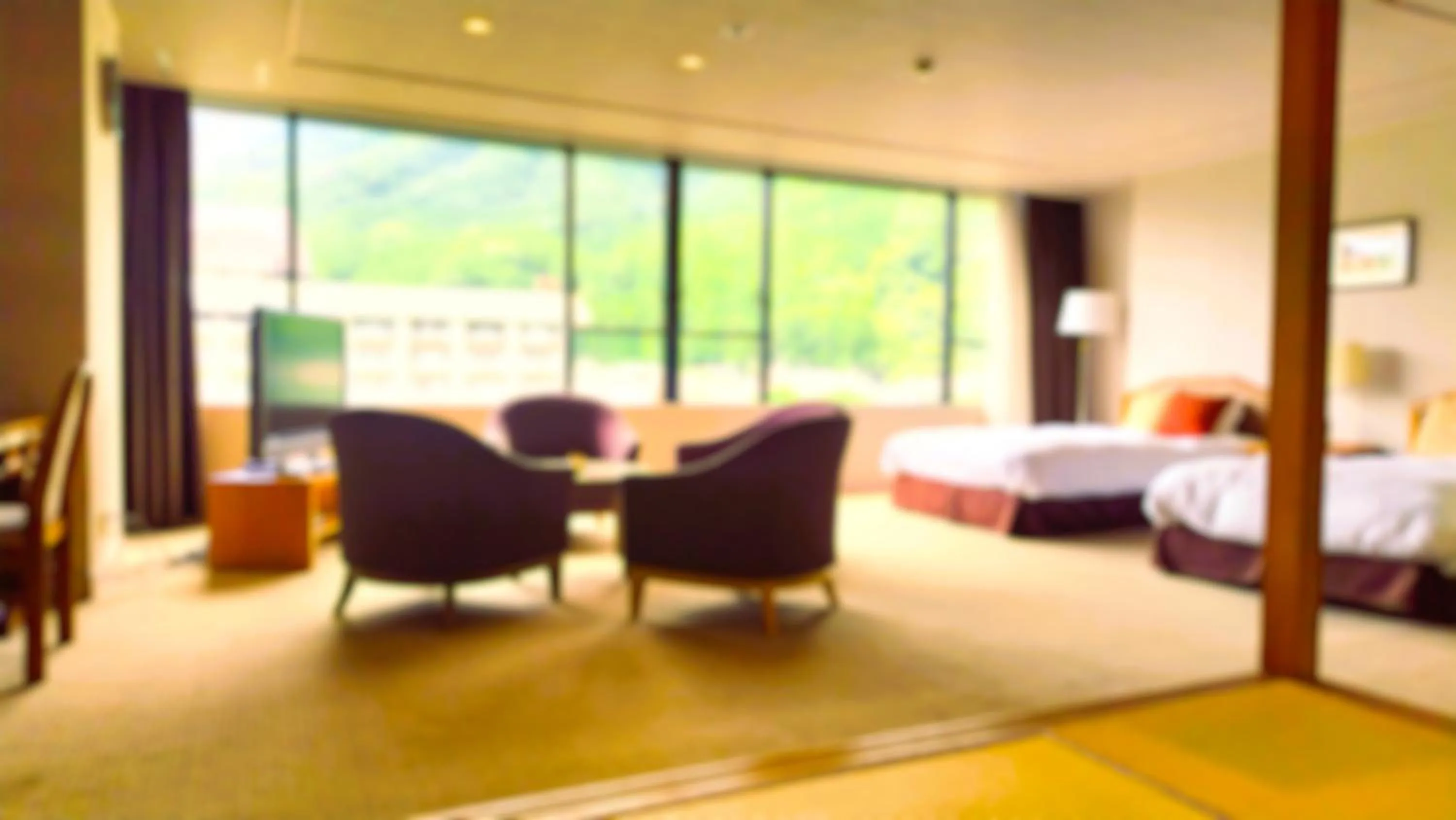 Photo of the whole room, Bed in Kinugawa Onsen Sanraku