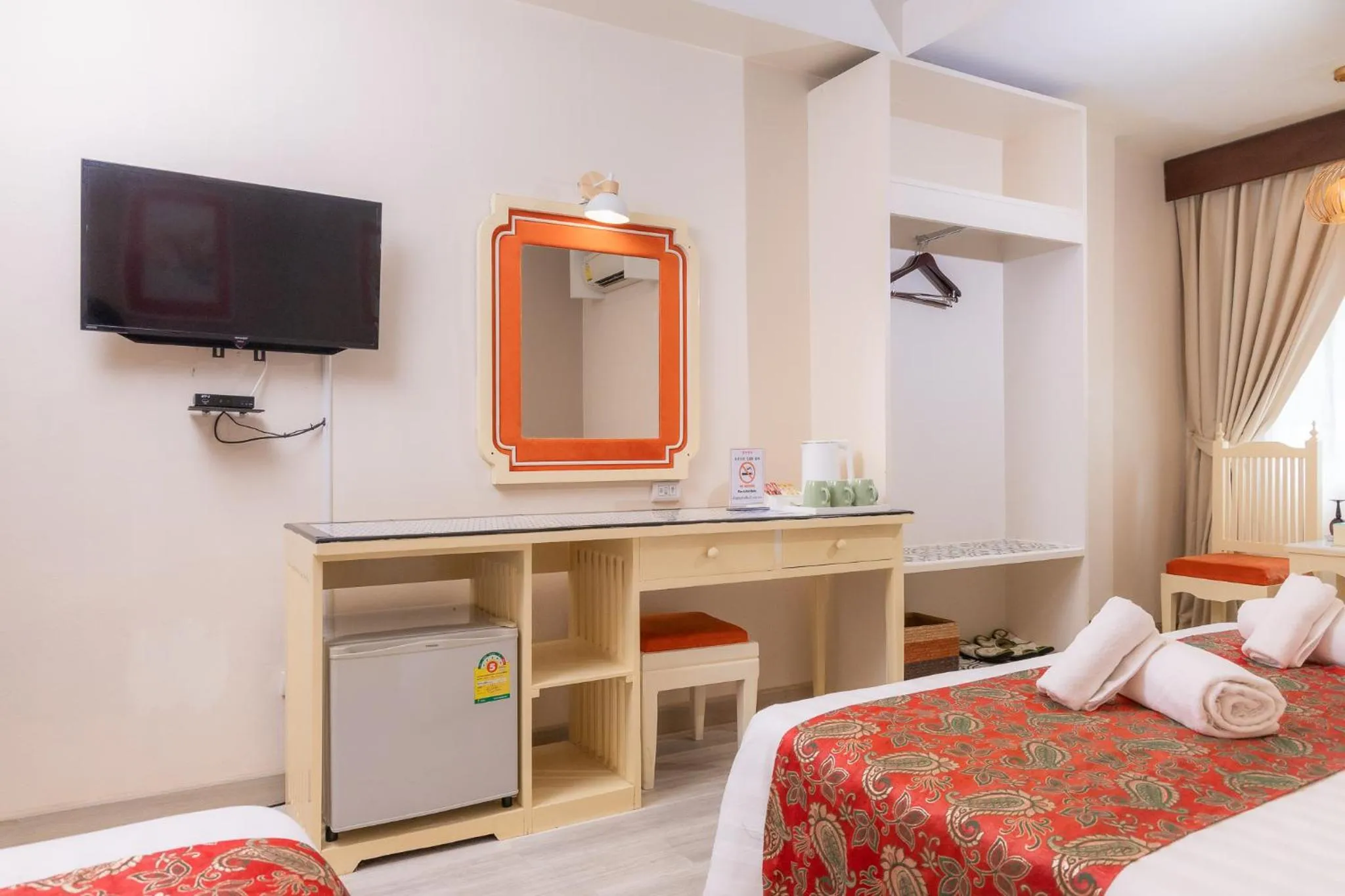 Bed in Rasa Boutique Hotel Chiang Rai