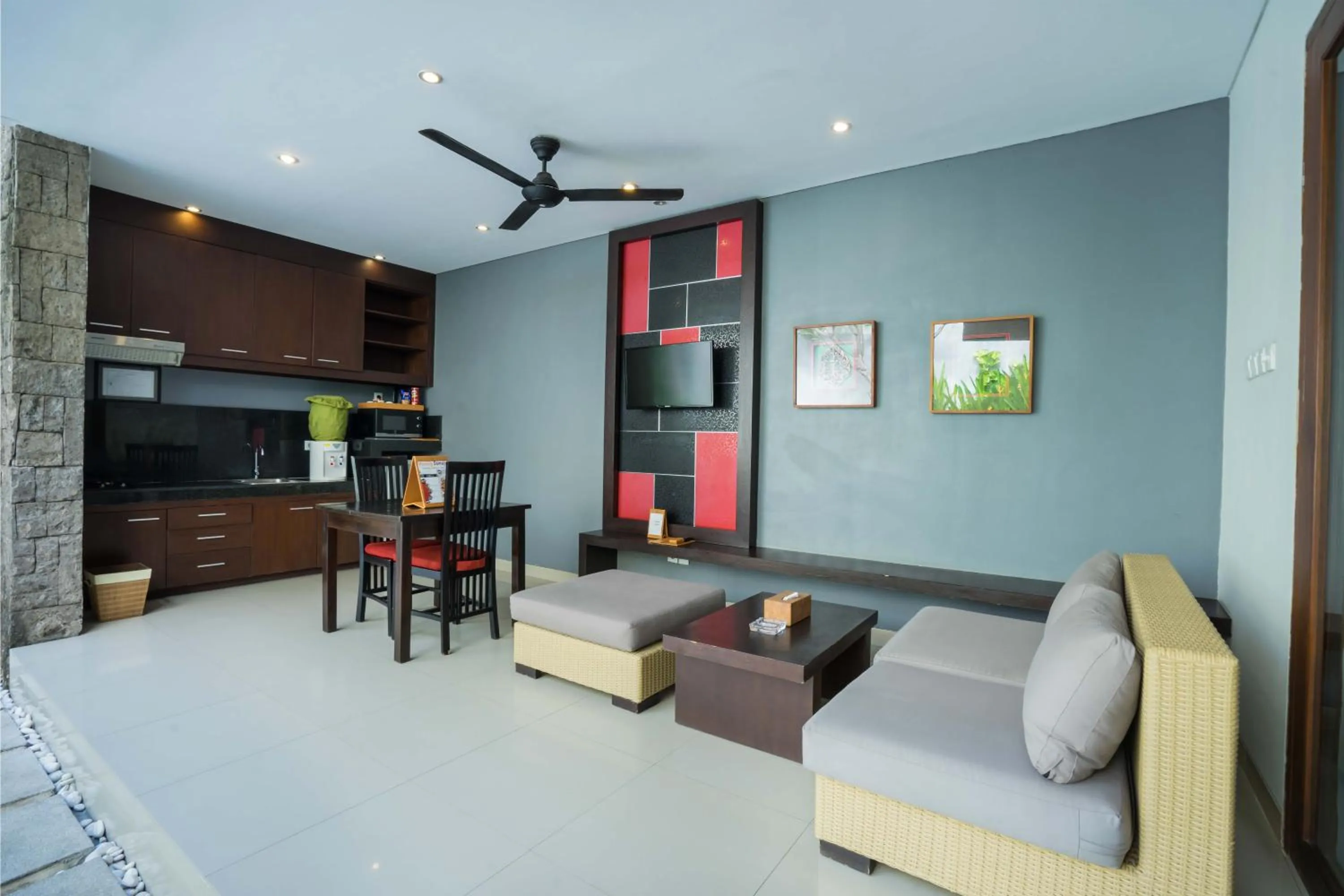 Living room in Samaja Beachside Villas