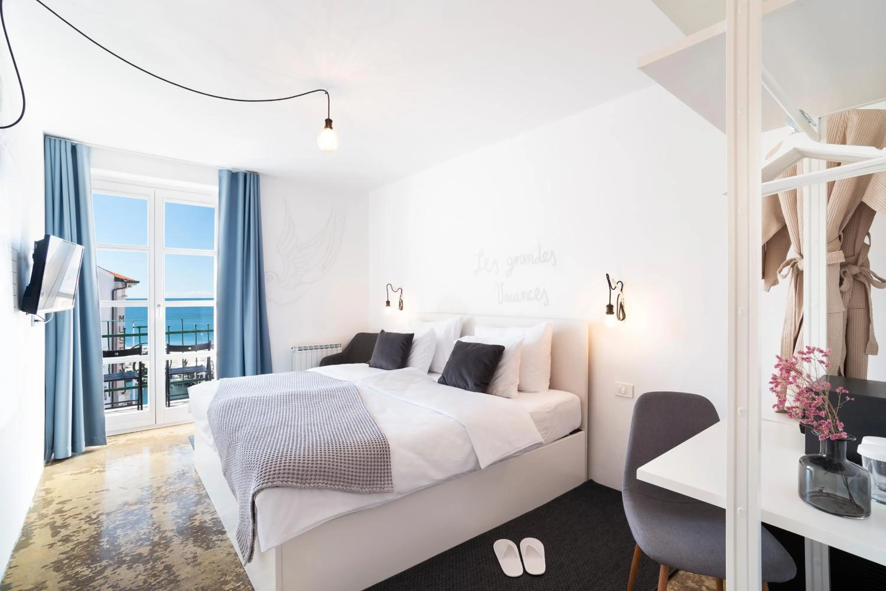 Bed in Art Hotel Tartini