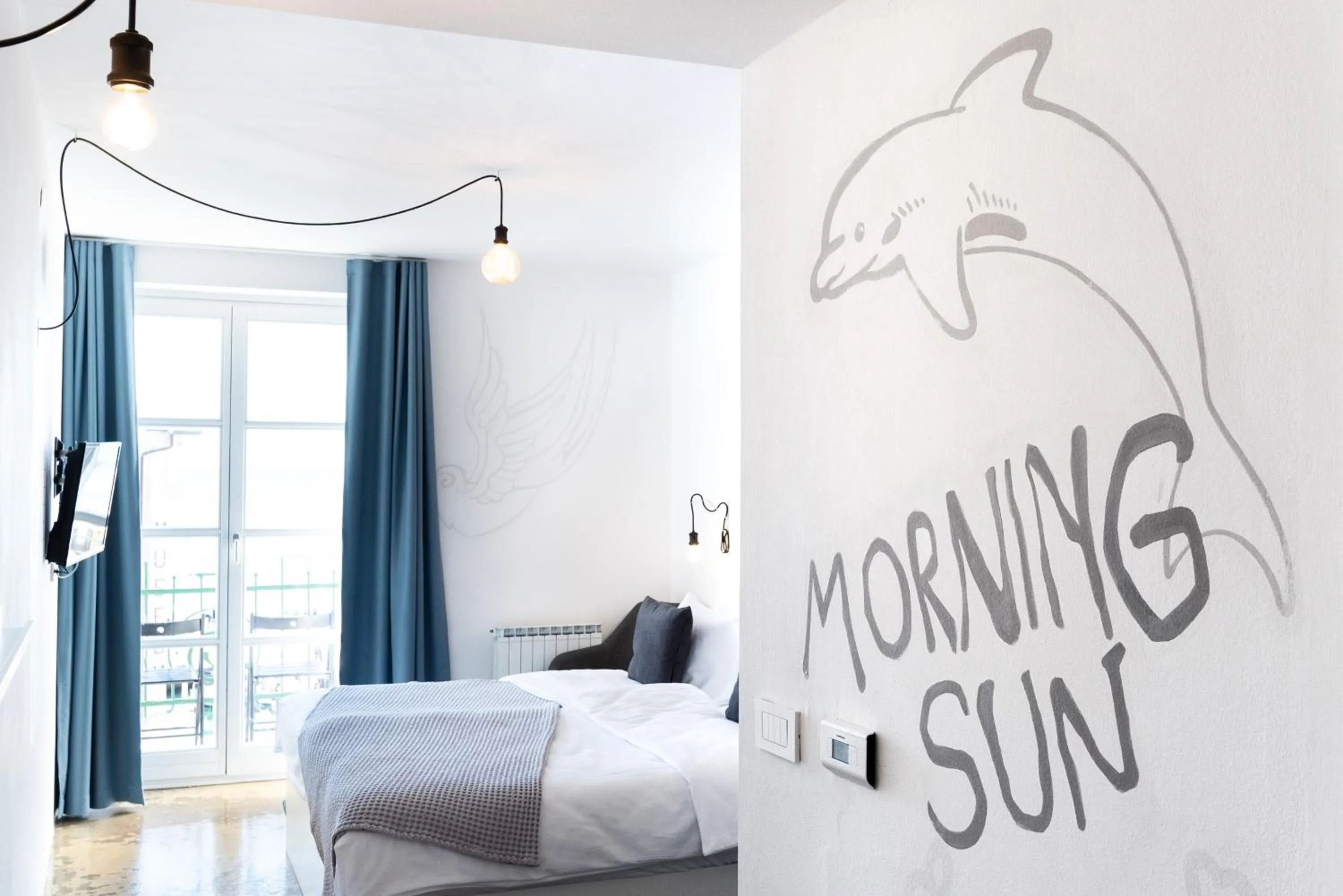 Bed in Art Hotel Tartini