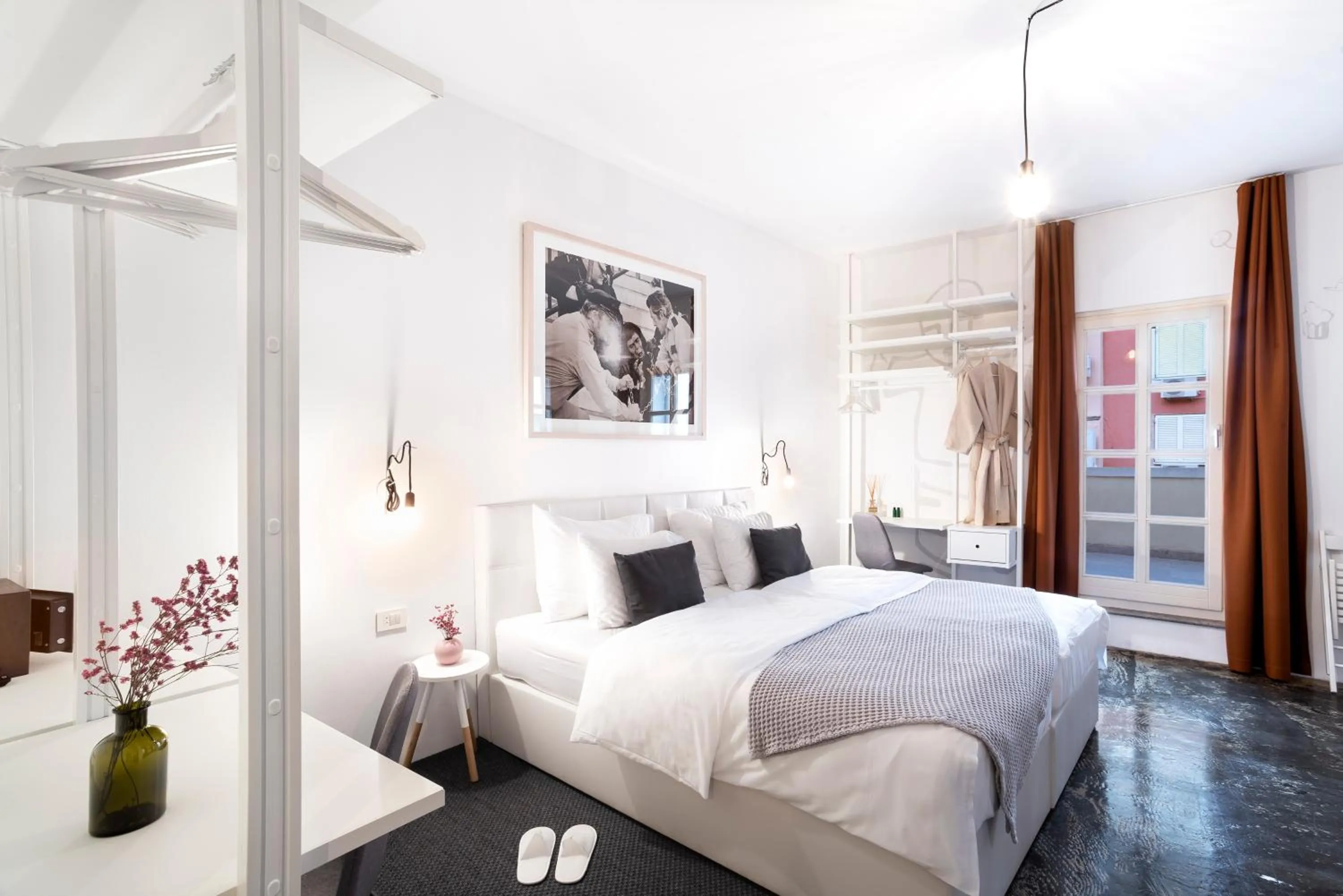 Bed in Art Hotel Tartini