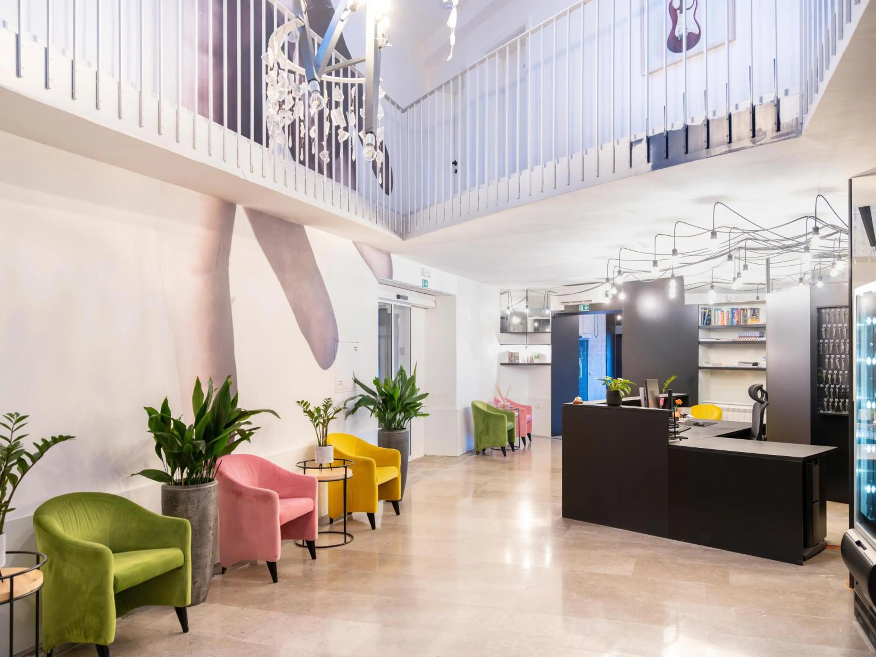 Lobby or reception in Art Hotel Tartini