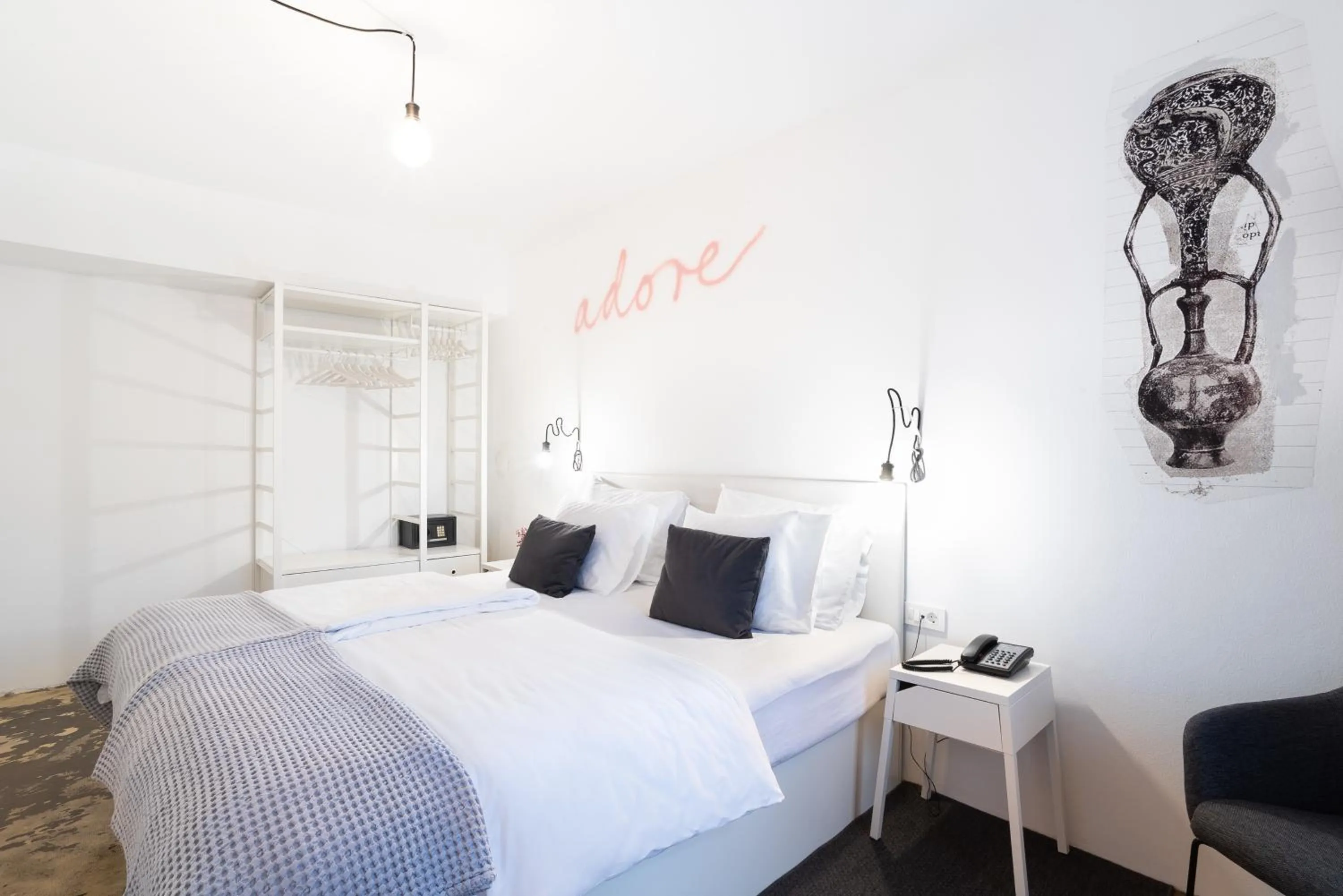 Bed in Art Hotel Tartini