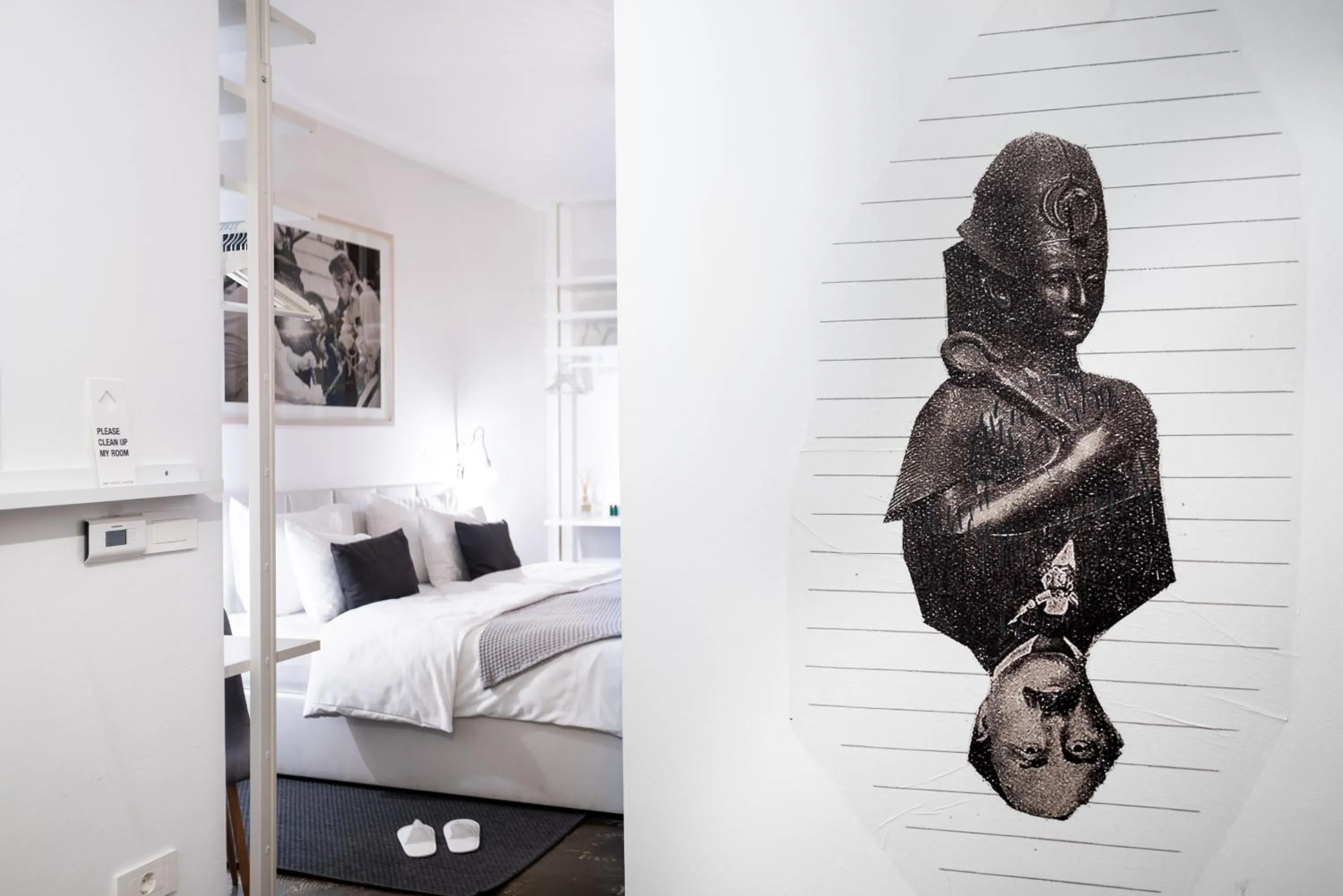 Bed in Art Hotel Tartini