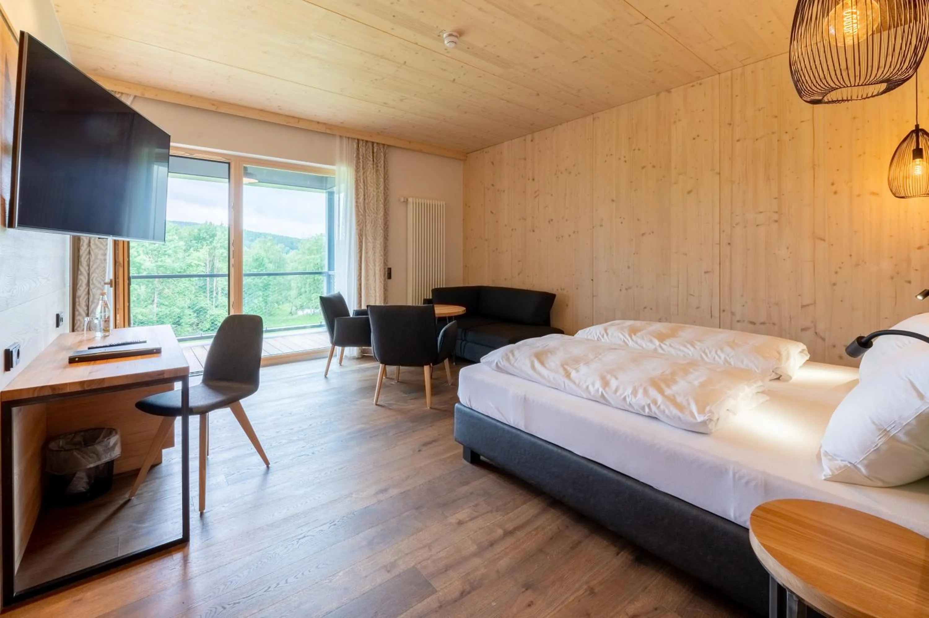 Photo of the whole room, Bed in Landhotel Zum Goldenen Kreuz