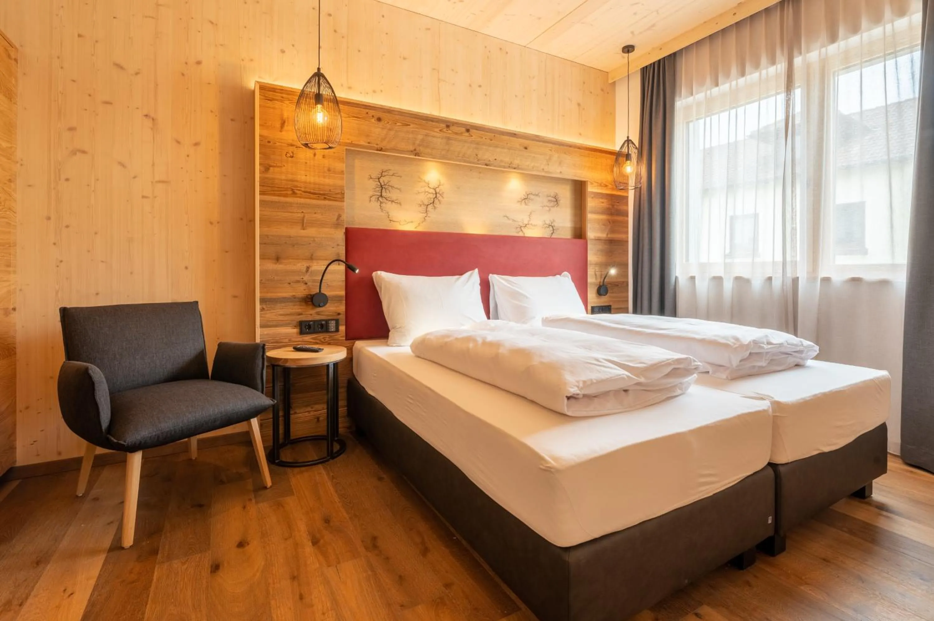 Photo of the whole room, Bed in Landhotel Zum Goldenen Kreuz