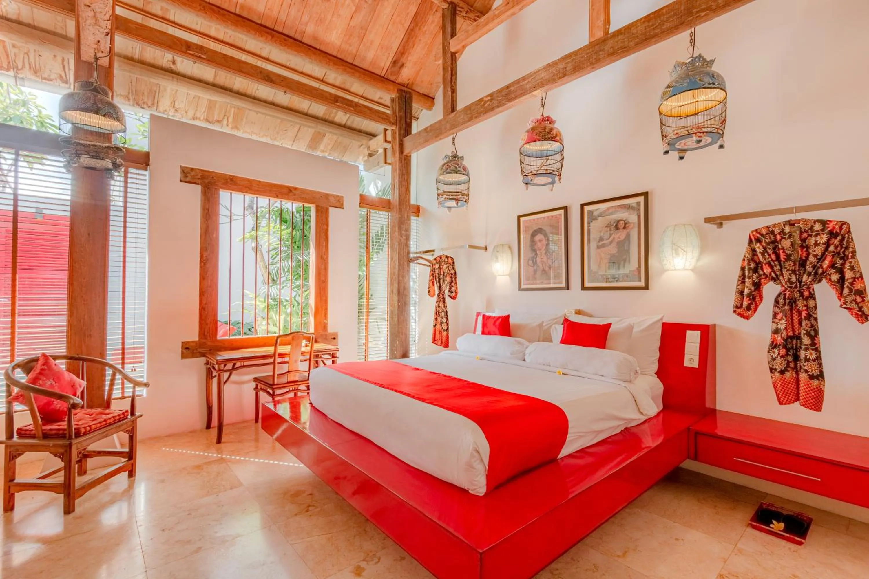 Bed in Bali Ginger Suites & Villa