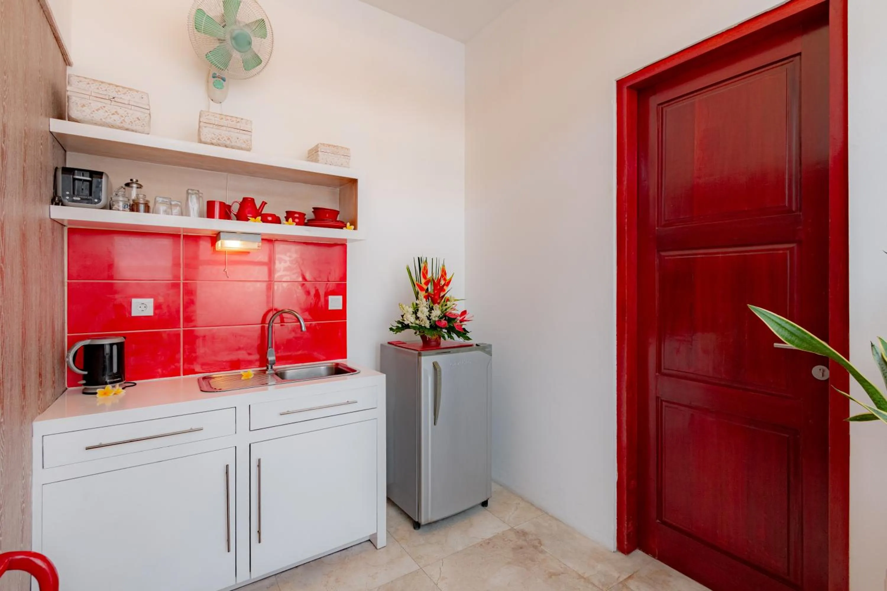 Kitchen or kitchenette in Bali Ginger Suites & Villa