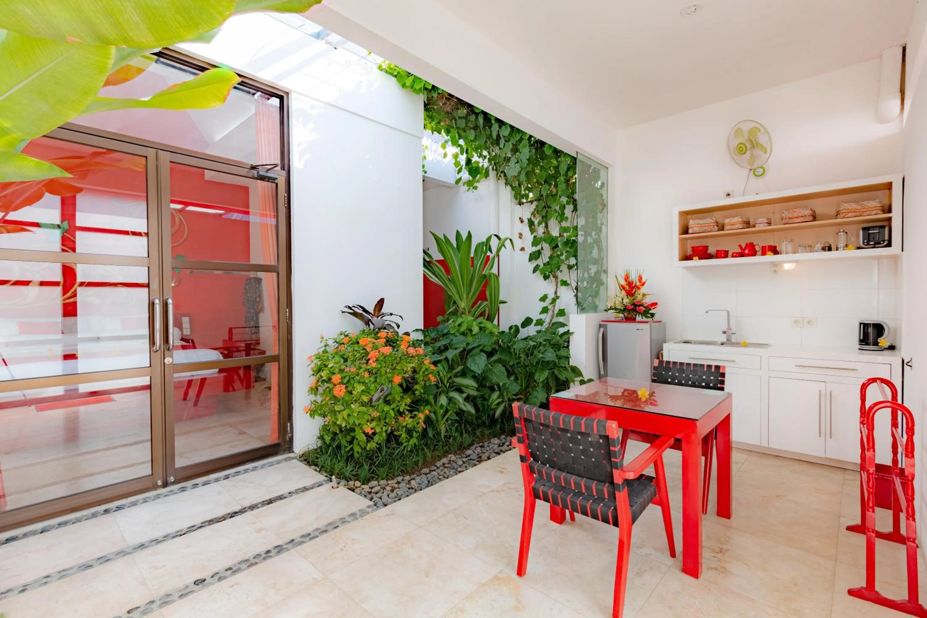 Kitchen or kitchenette in Bali Ginger Suites & Villa