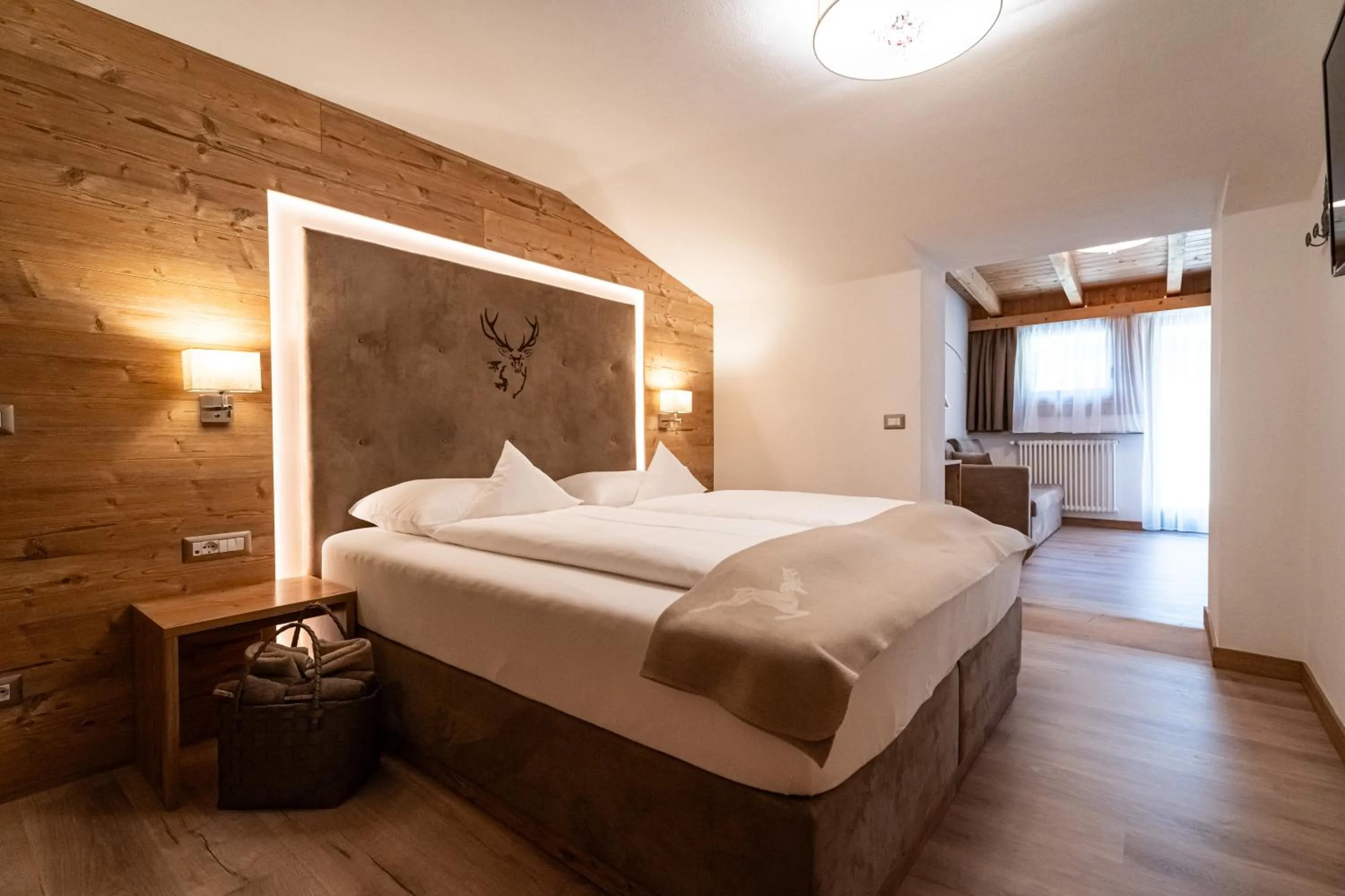 Bedroom, Bed in Hotel Jägerheim 3S