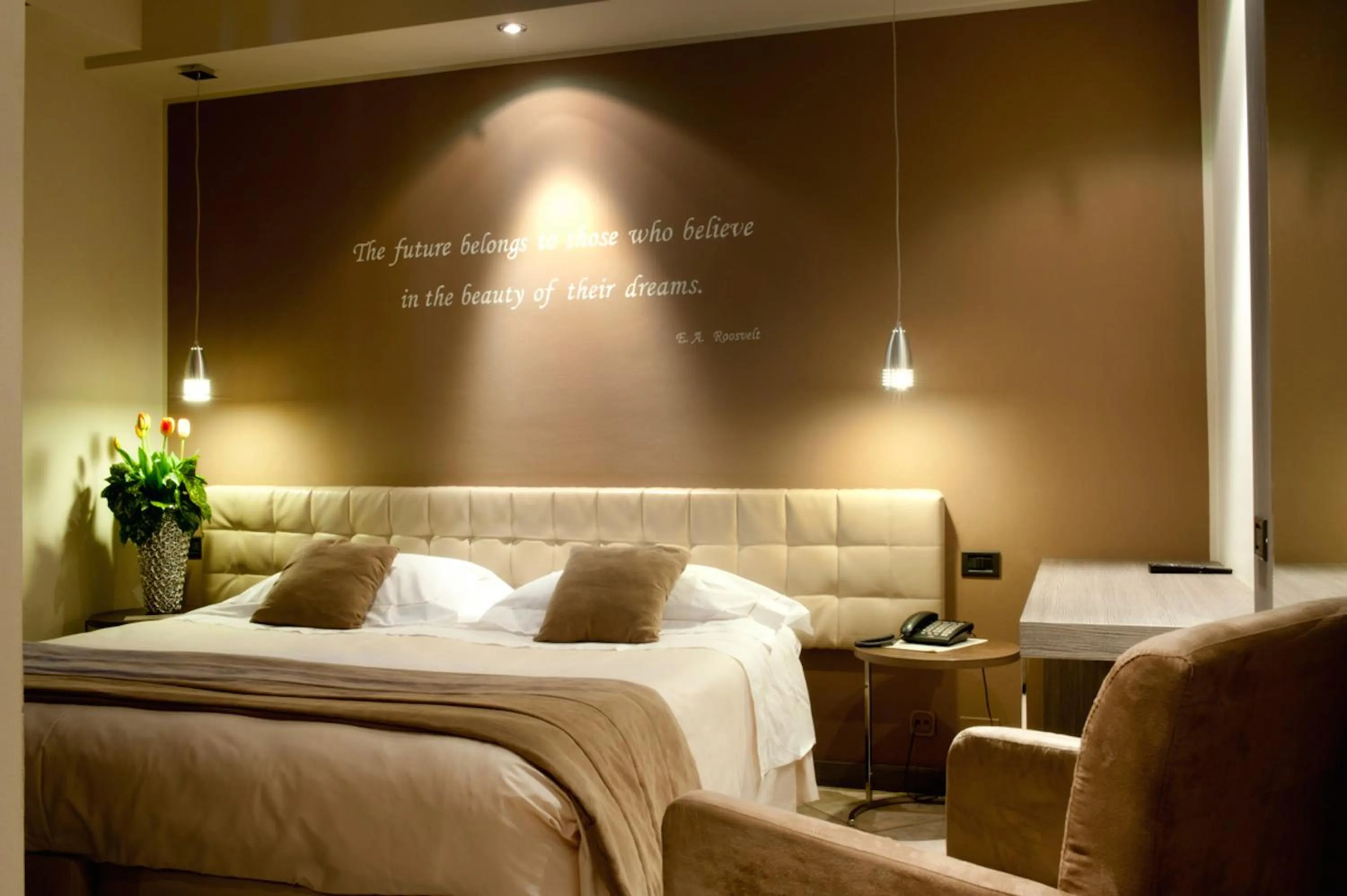 Bed in Hotel Due Pini