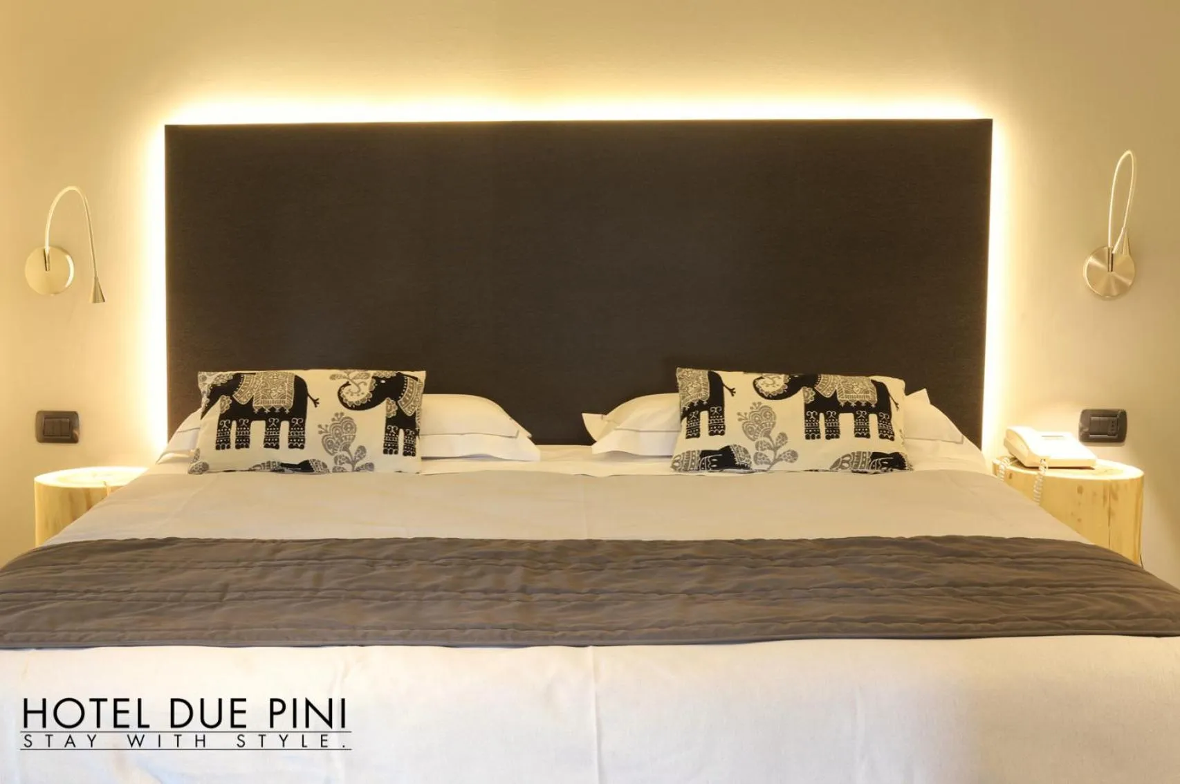 Bed in Hotel Due Pini