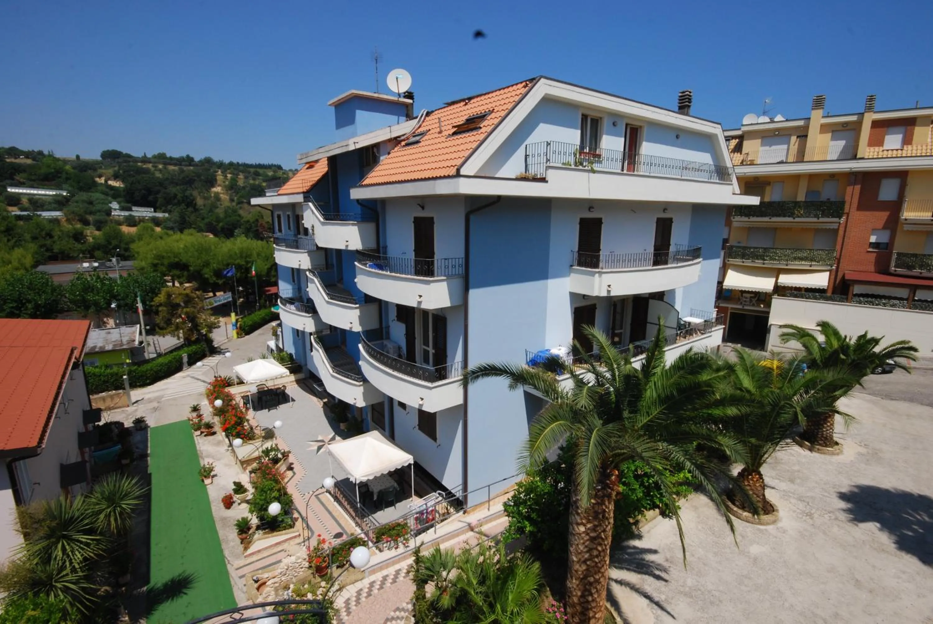 Bird's eye view in Villaggio Verde Cupra