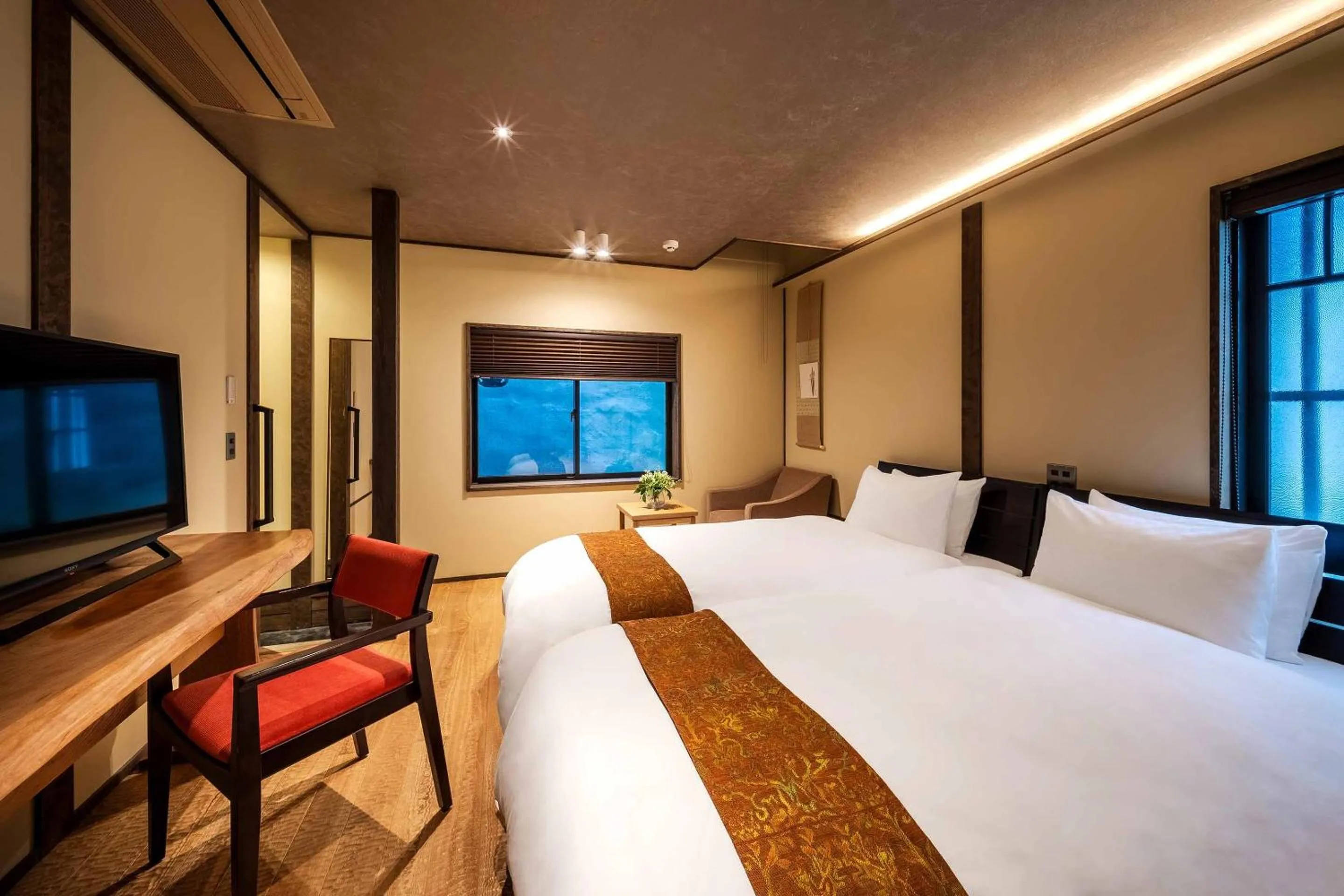 Photo of the whole room, Bed in The Machiya Kamiumeya