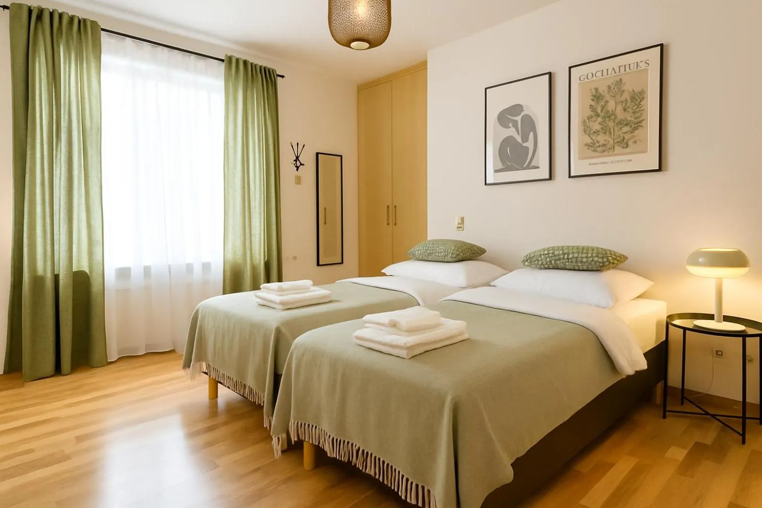 Bed in Airport Messe Hotel