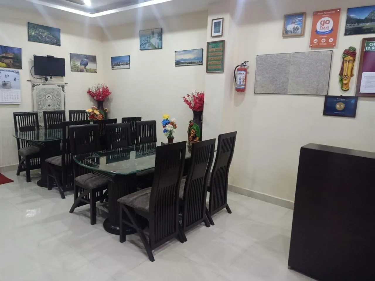 Dining area in Hotel Hillora Mcleodganj