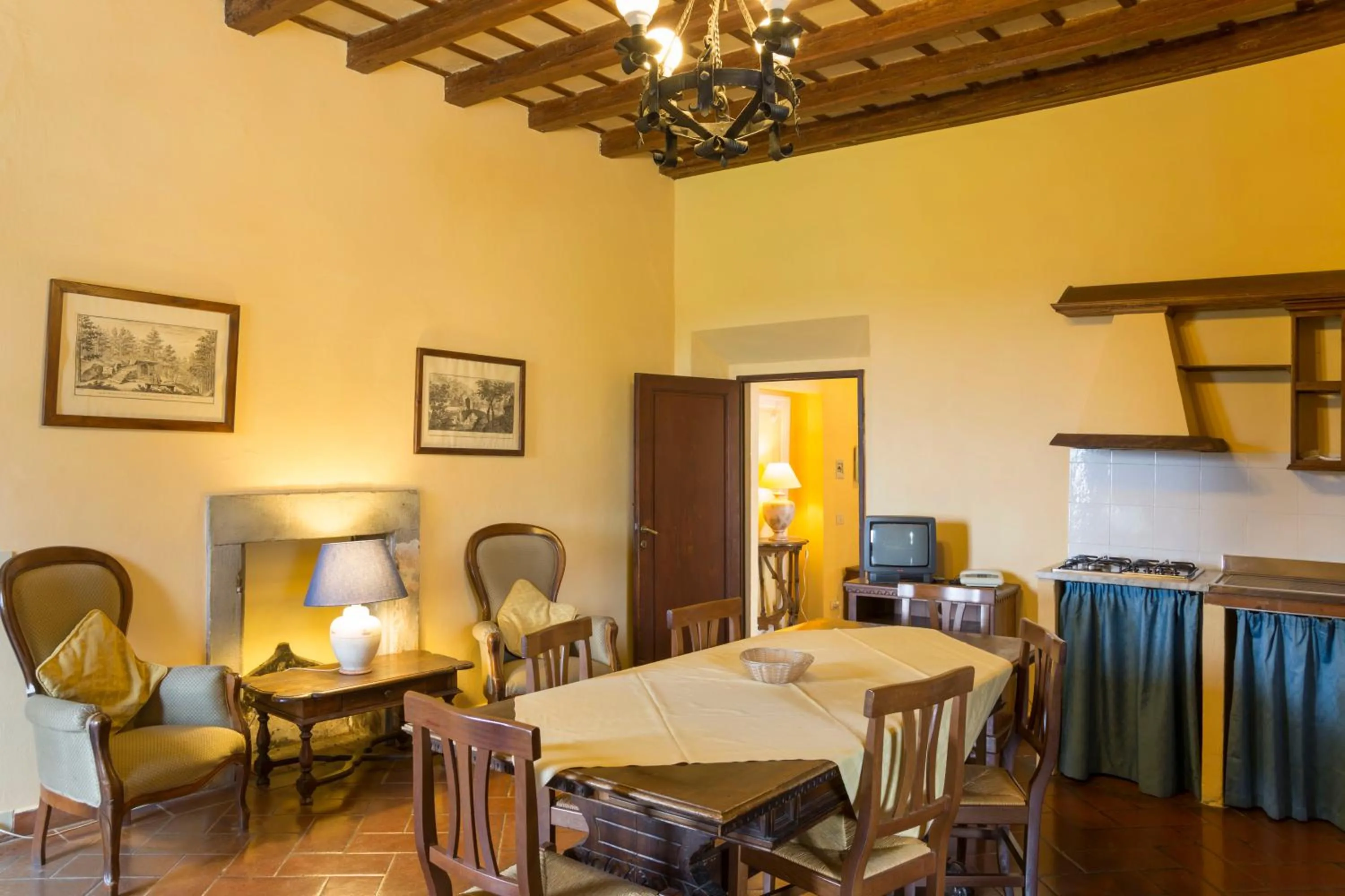 Living room in Villa Grassina