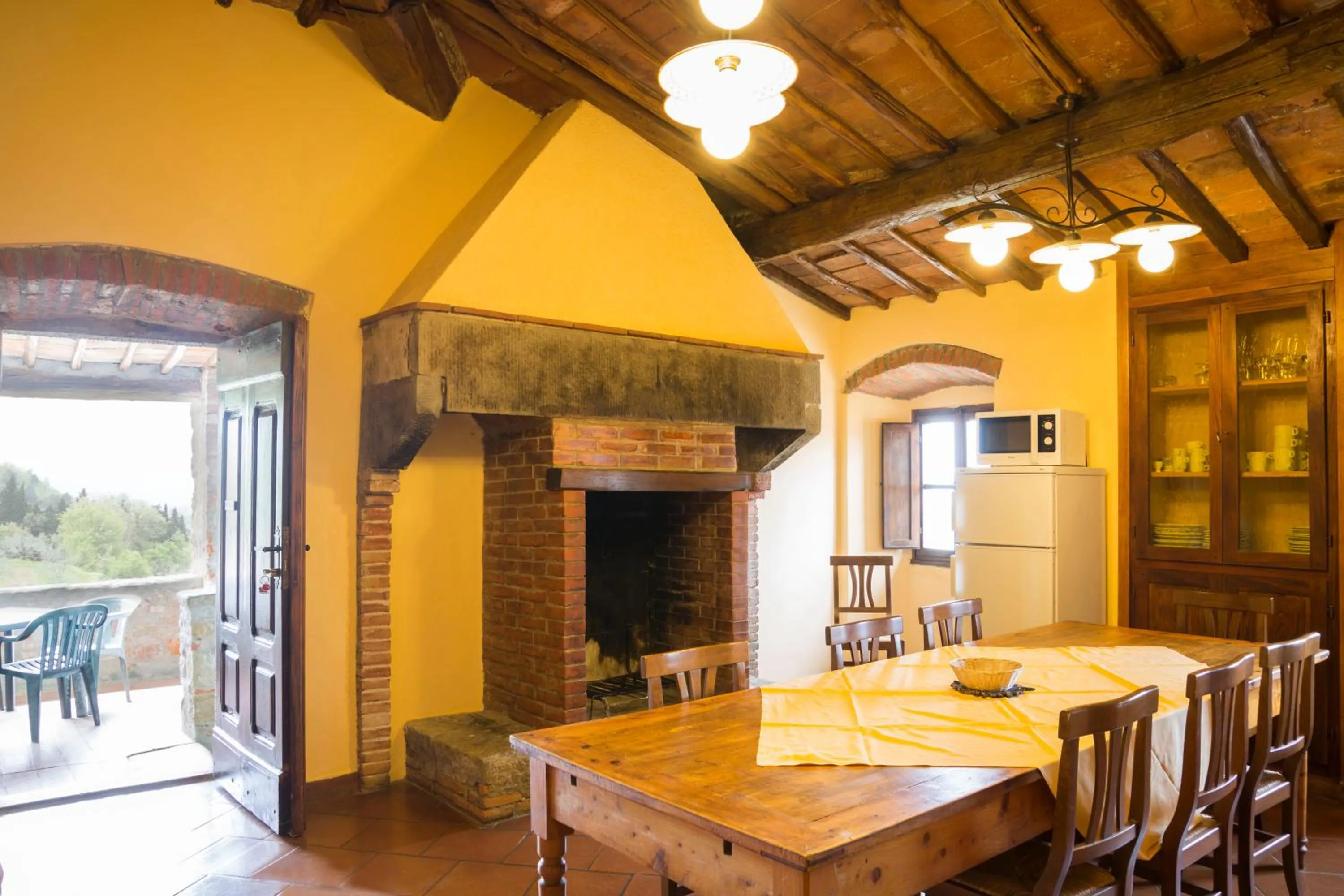 Dining area in Villa Grassina