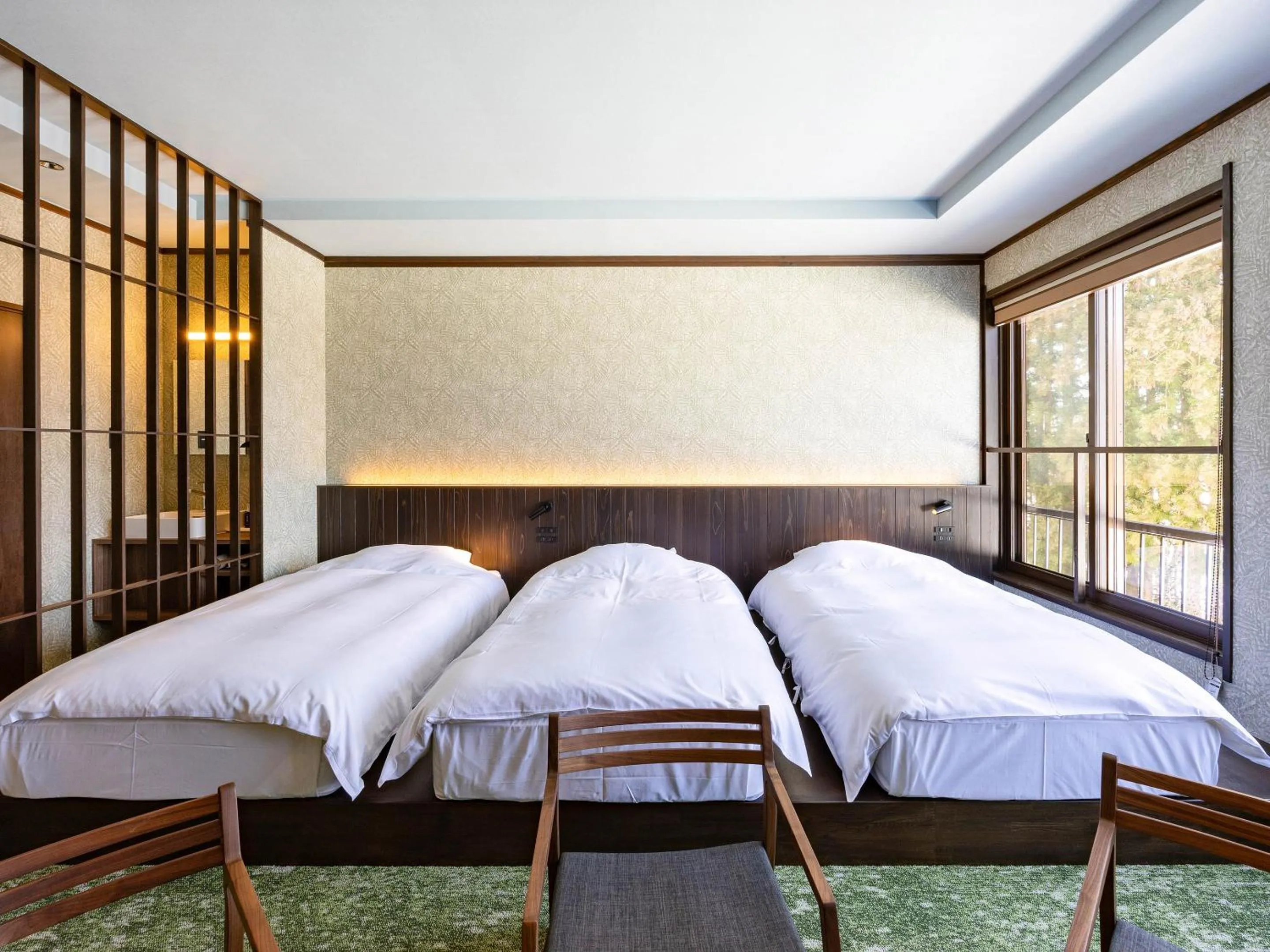 Bedroom, Bed in Auberge 醸す森 "kamosu mori"