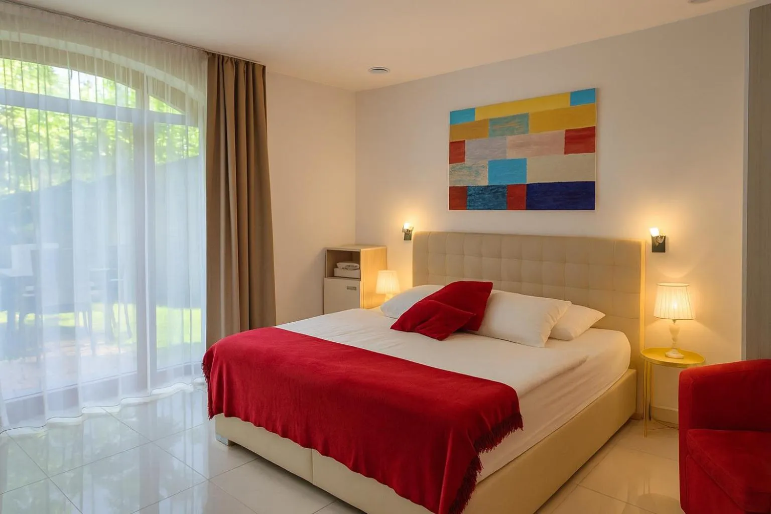 Bed in Aparthotel Gaja