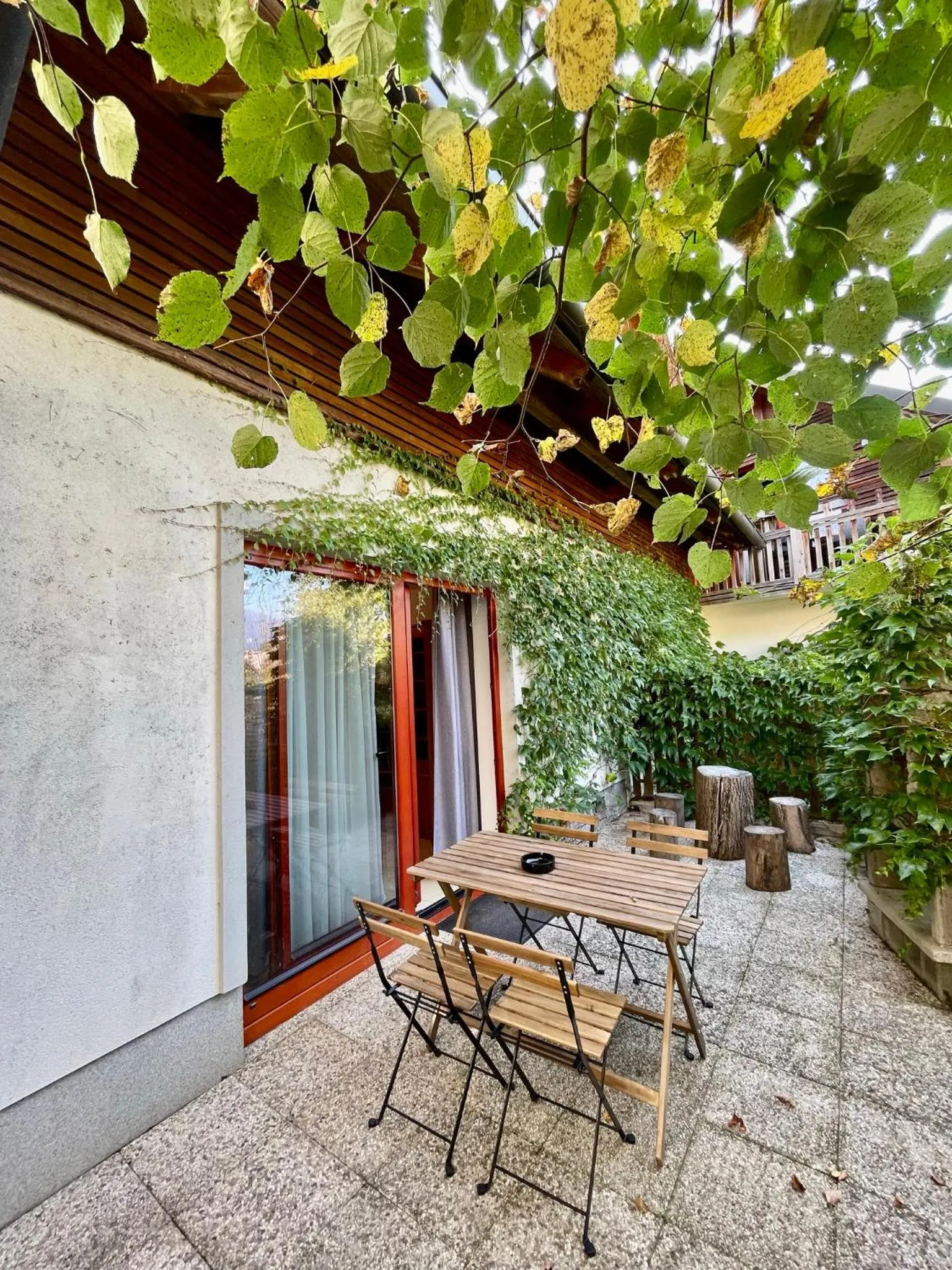 Patio in Aparthotel Gaja