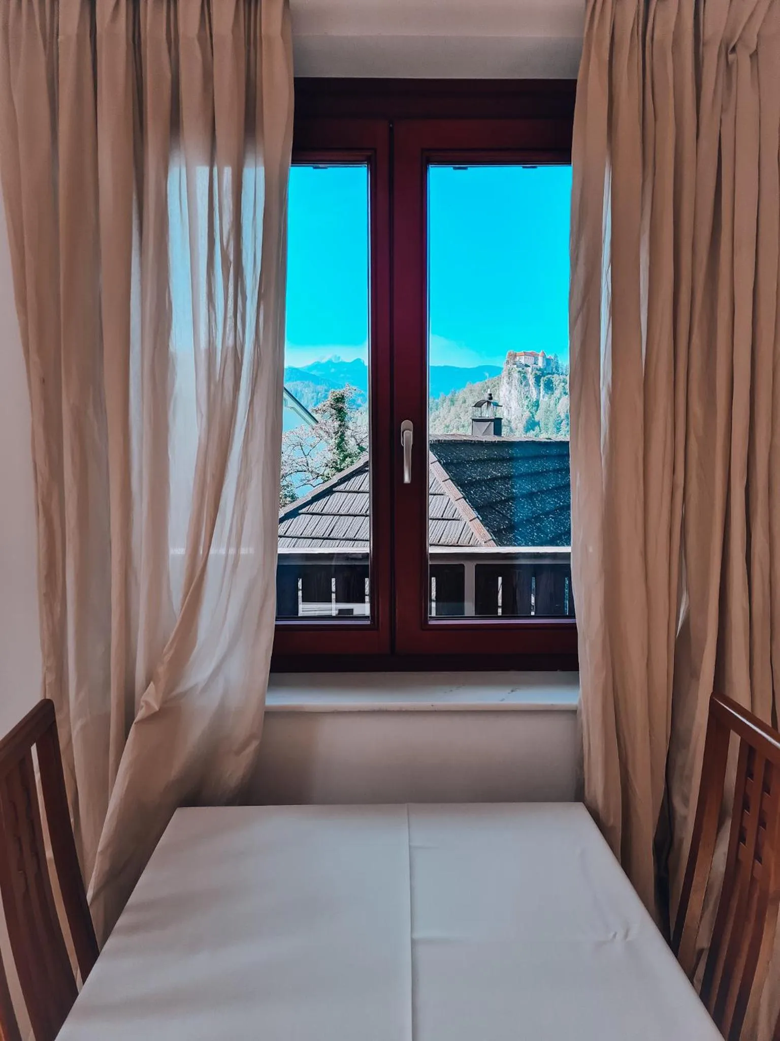 View (from property/room), Bed in Aparthotel Gaja