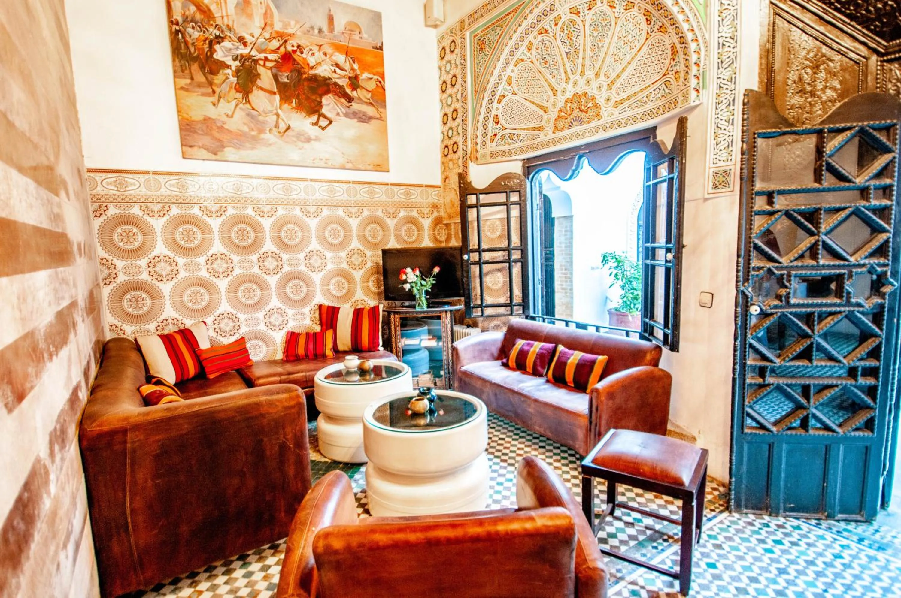 Living room in Riad Makila