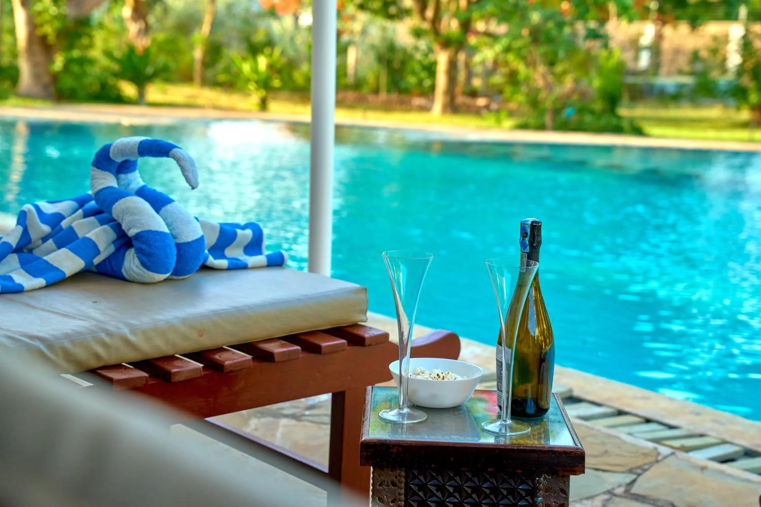 Pool view in Flametree Beach Homes