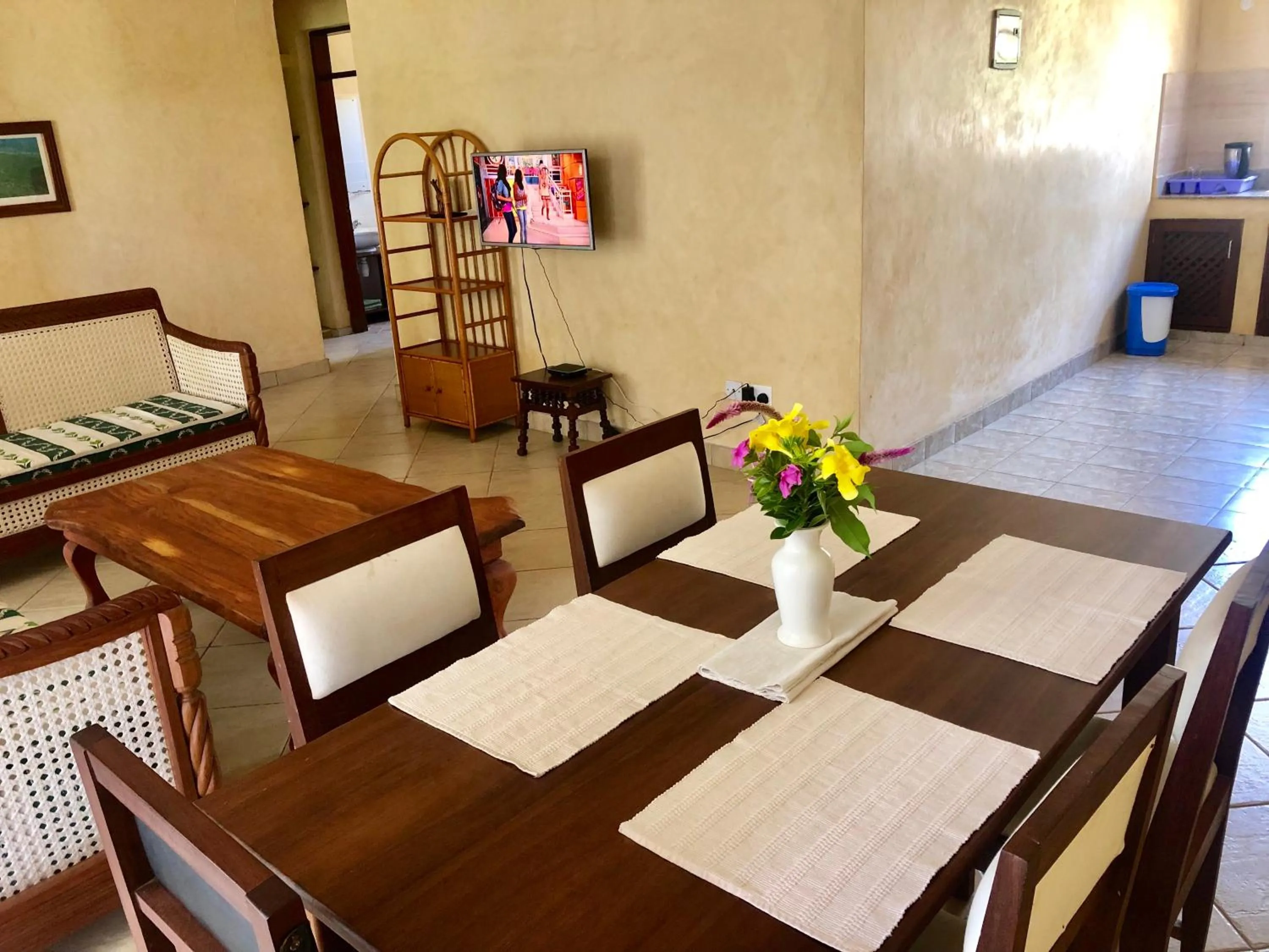 Dining area in Flametree Beach Homes