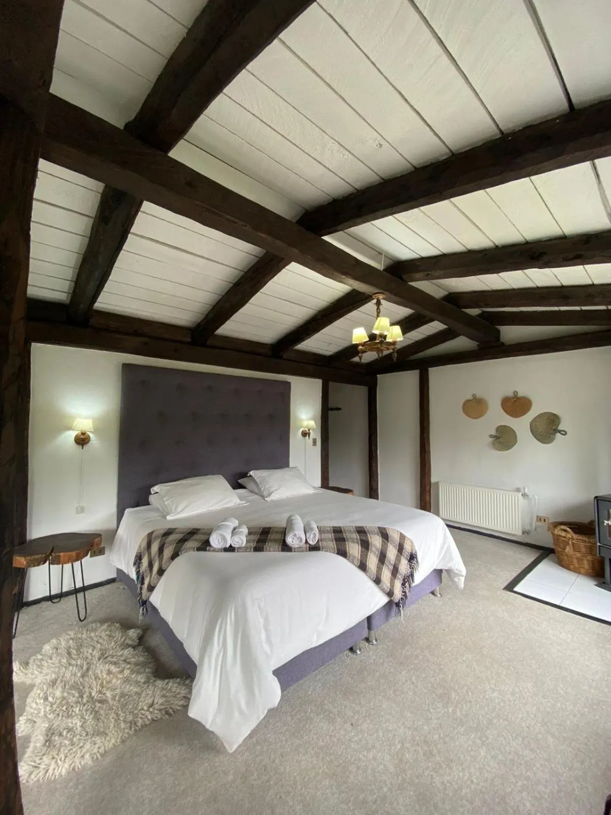 Bed in The Patagonian Lodge