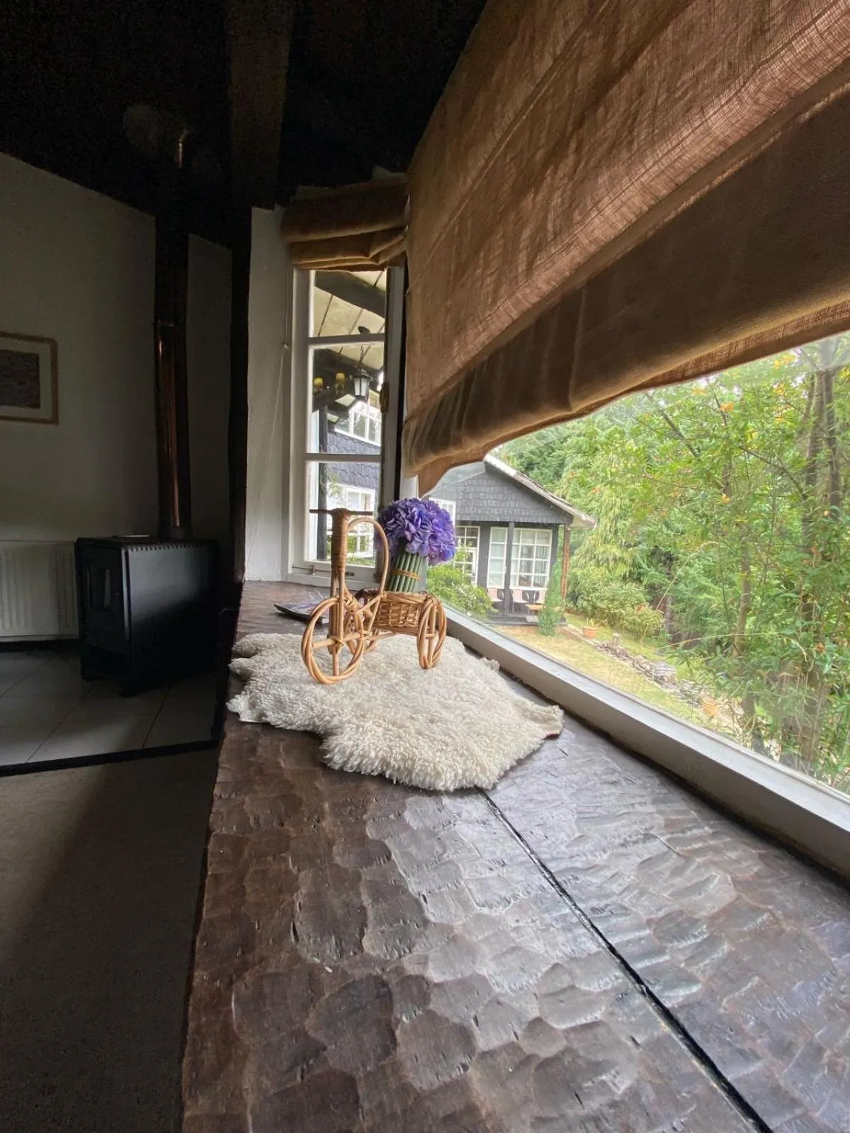Garden view in The Patagonian Lodge