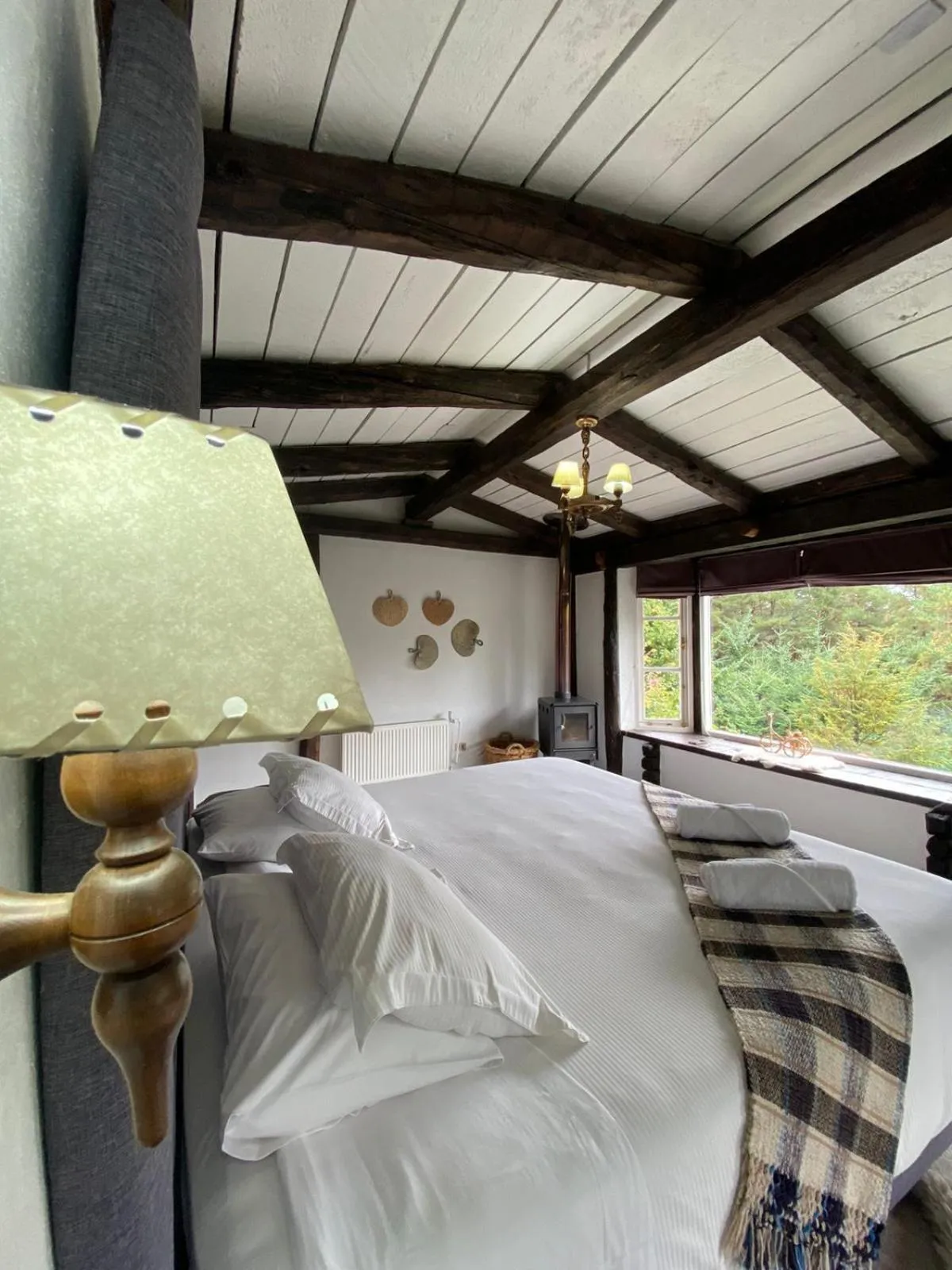 Bed in The Patagonian Lodge