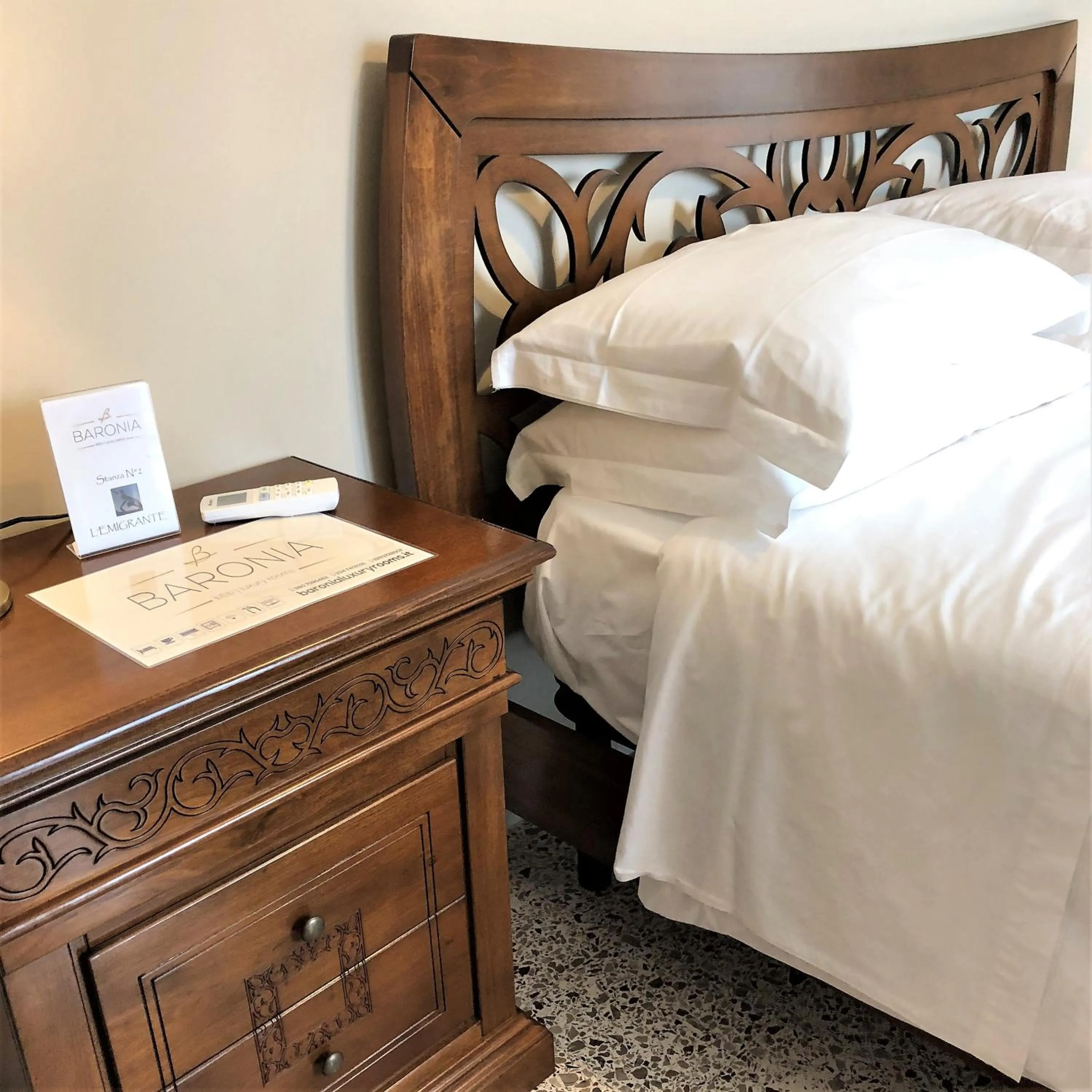 Bed in B&B Baronia Luxury Rooms