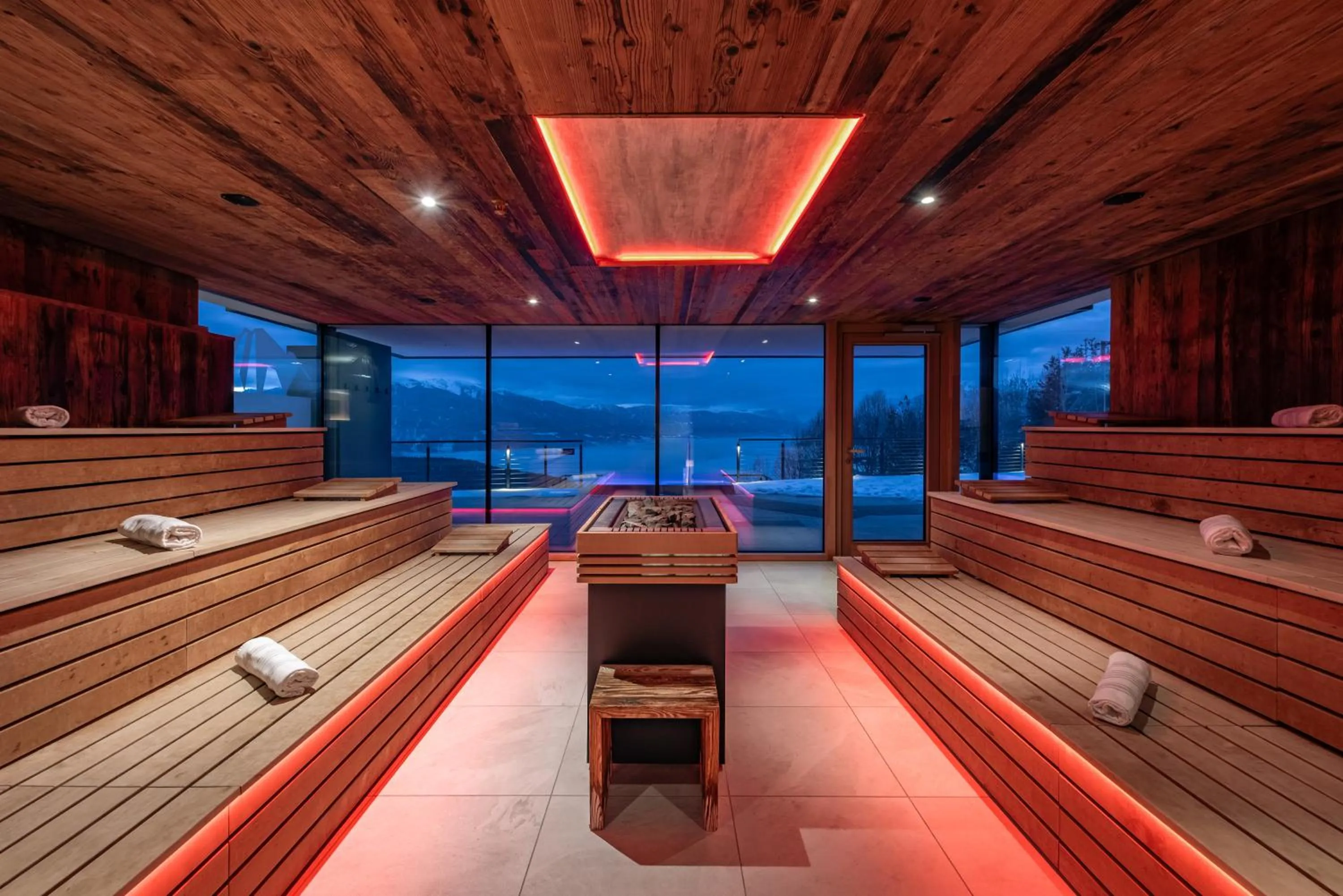 Sauna in Panoramahotel Huberhof