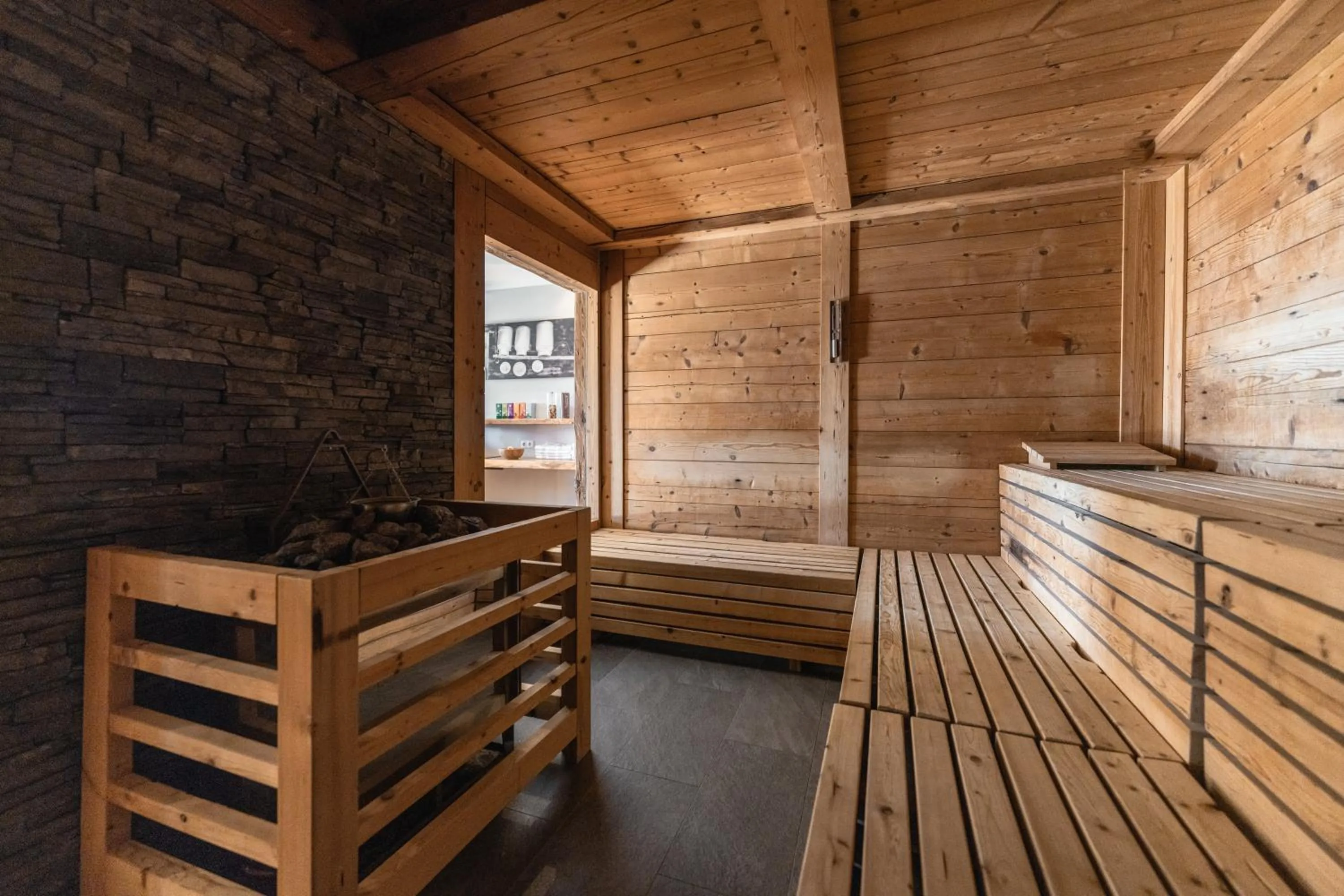 Sauna in Panoramahotel Huberhof