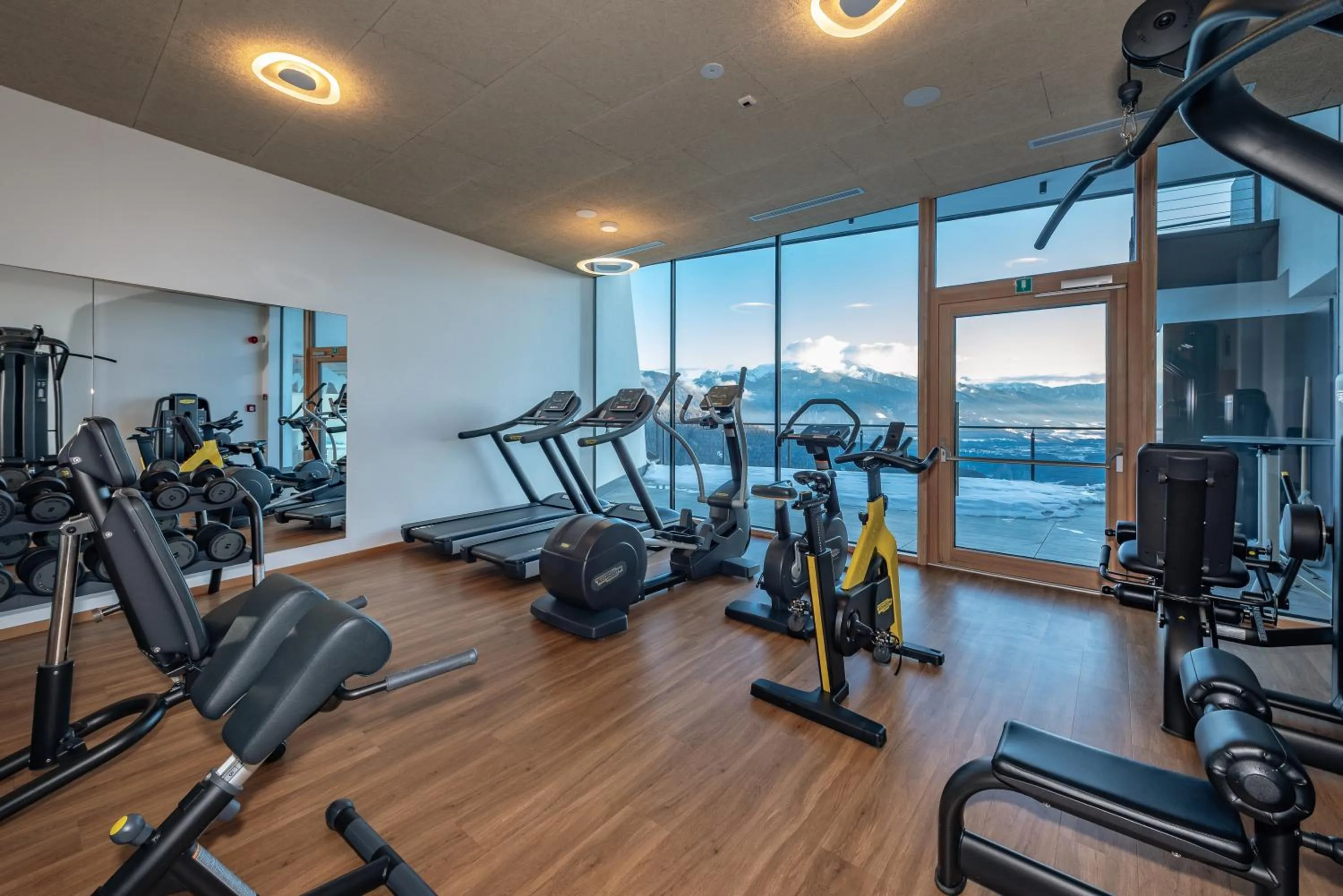 Fitness centre/facilities in Panoramahotel Huberhof
