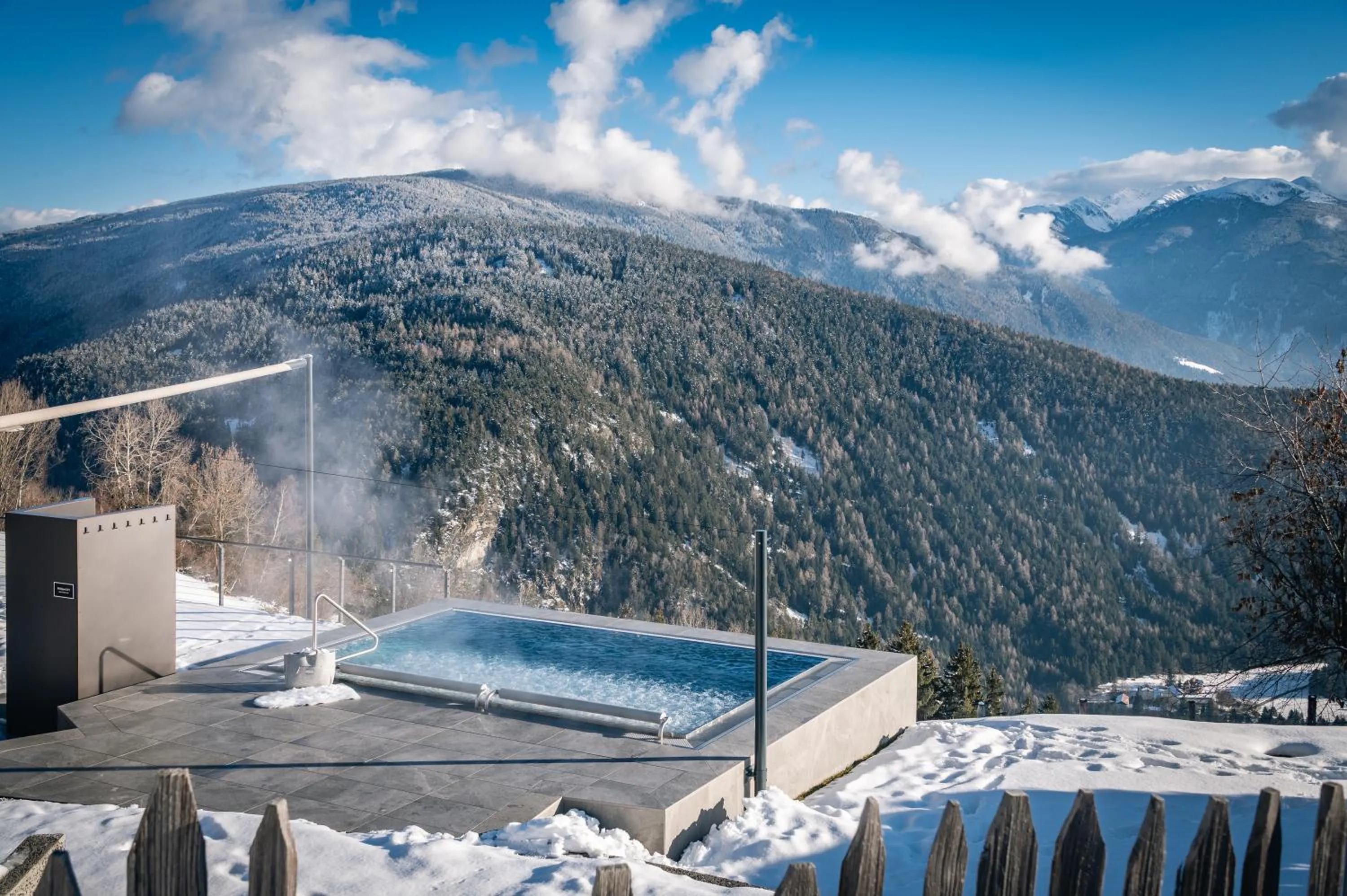 Hot Tub in Panoramahotel Huberhof