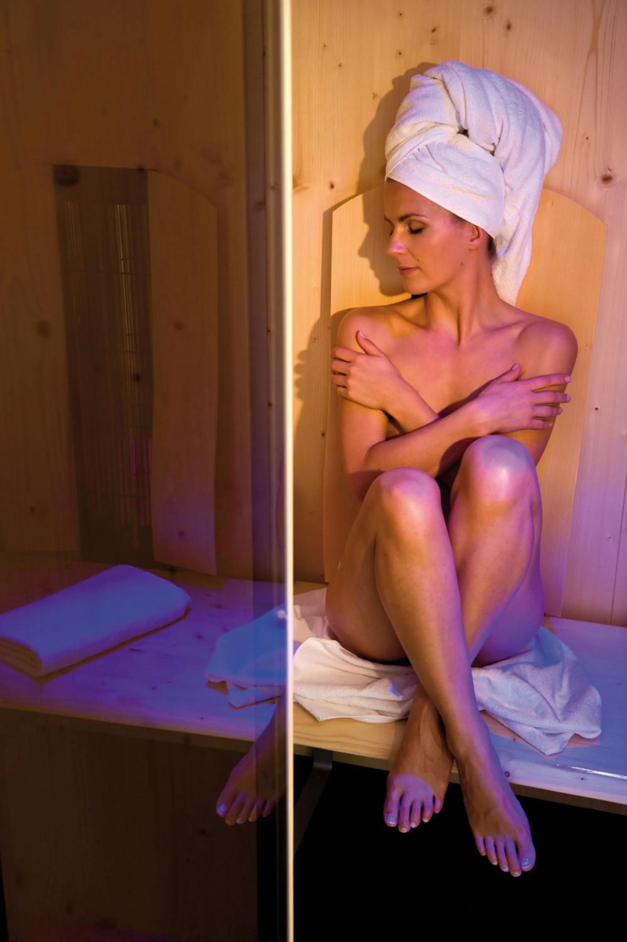 Sauna in Panoramahotel Huberhof