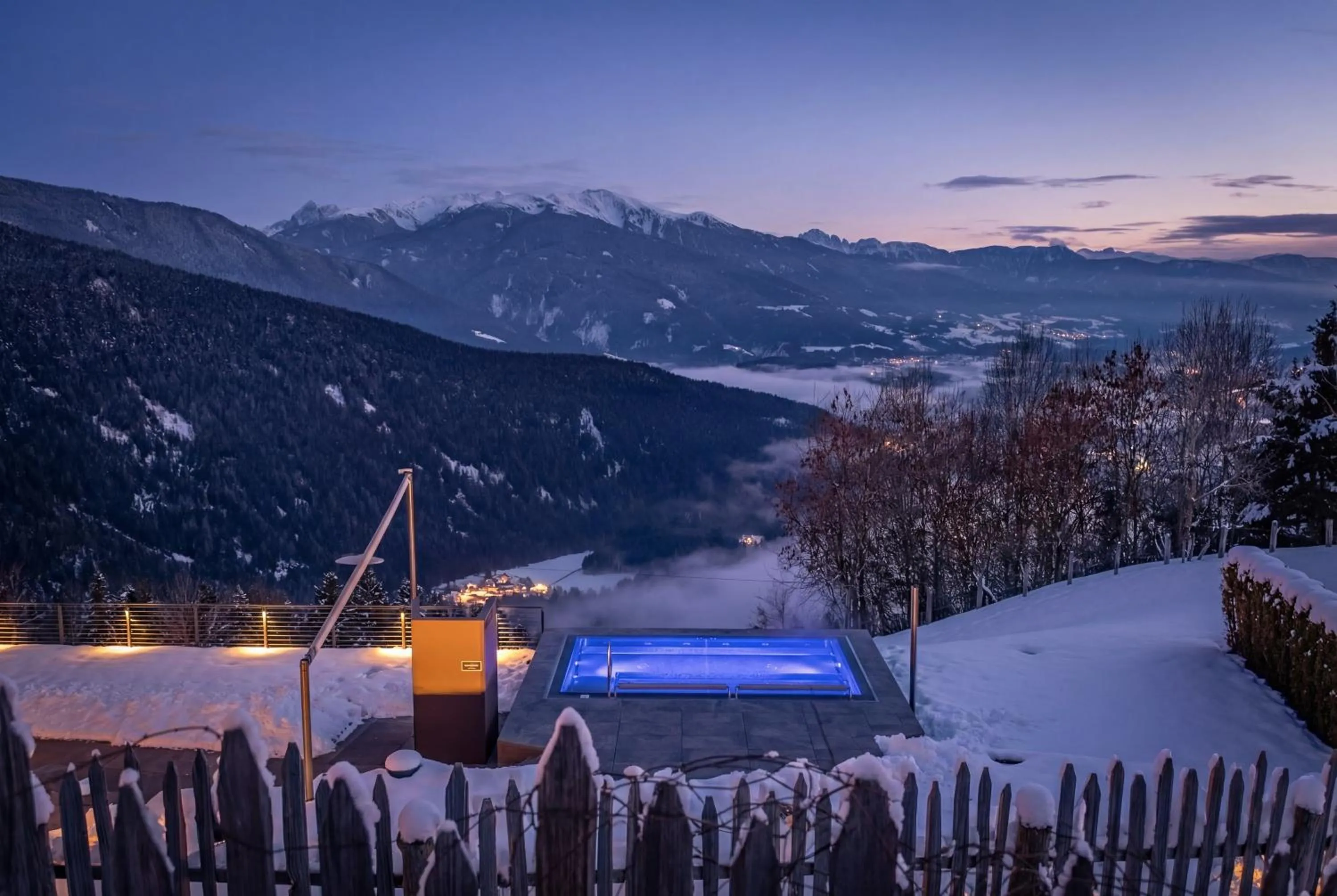 Hot Tub in Panoramahotel Huberhof