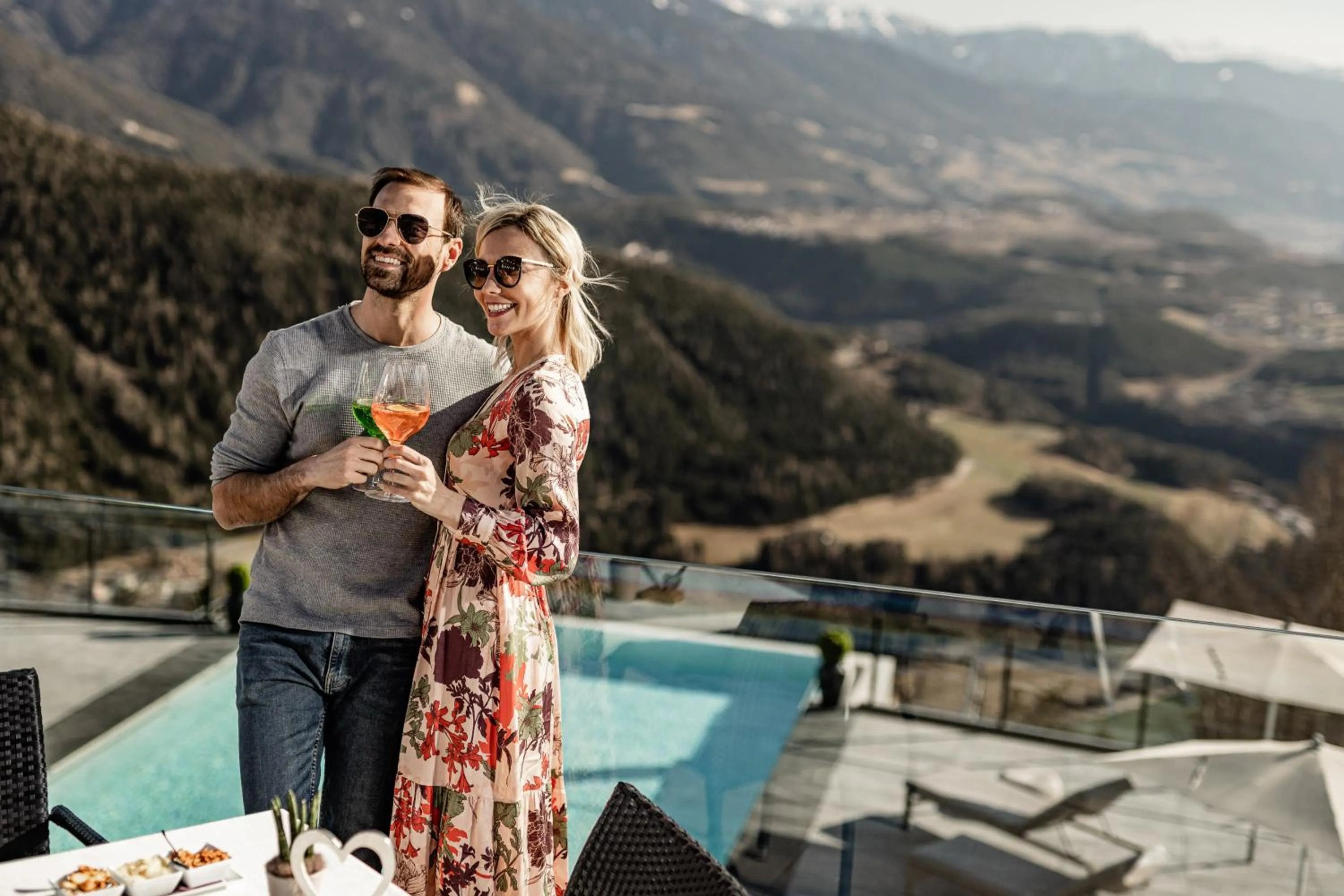 View (from property/room) in Panoramahotel Huberhof